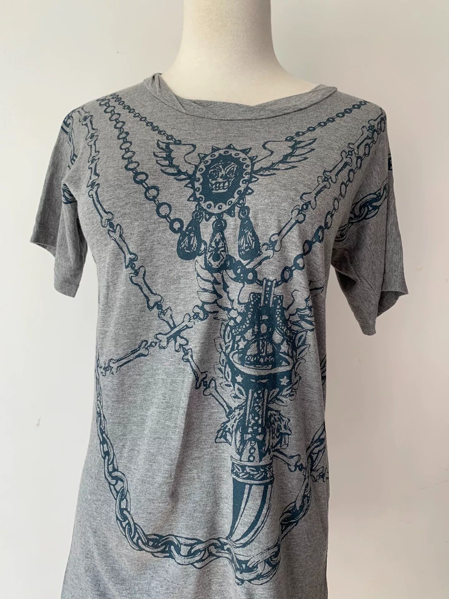 Vivienne Westwood vivienne westwood gray chain print t-shirt Size M / US 6-8 / IT 42-44 - 2 Thumbnail