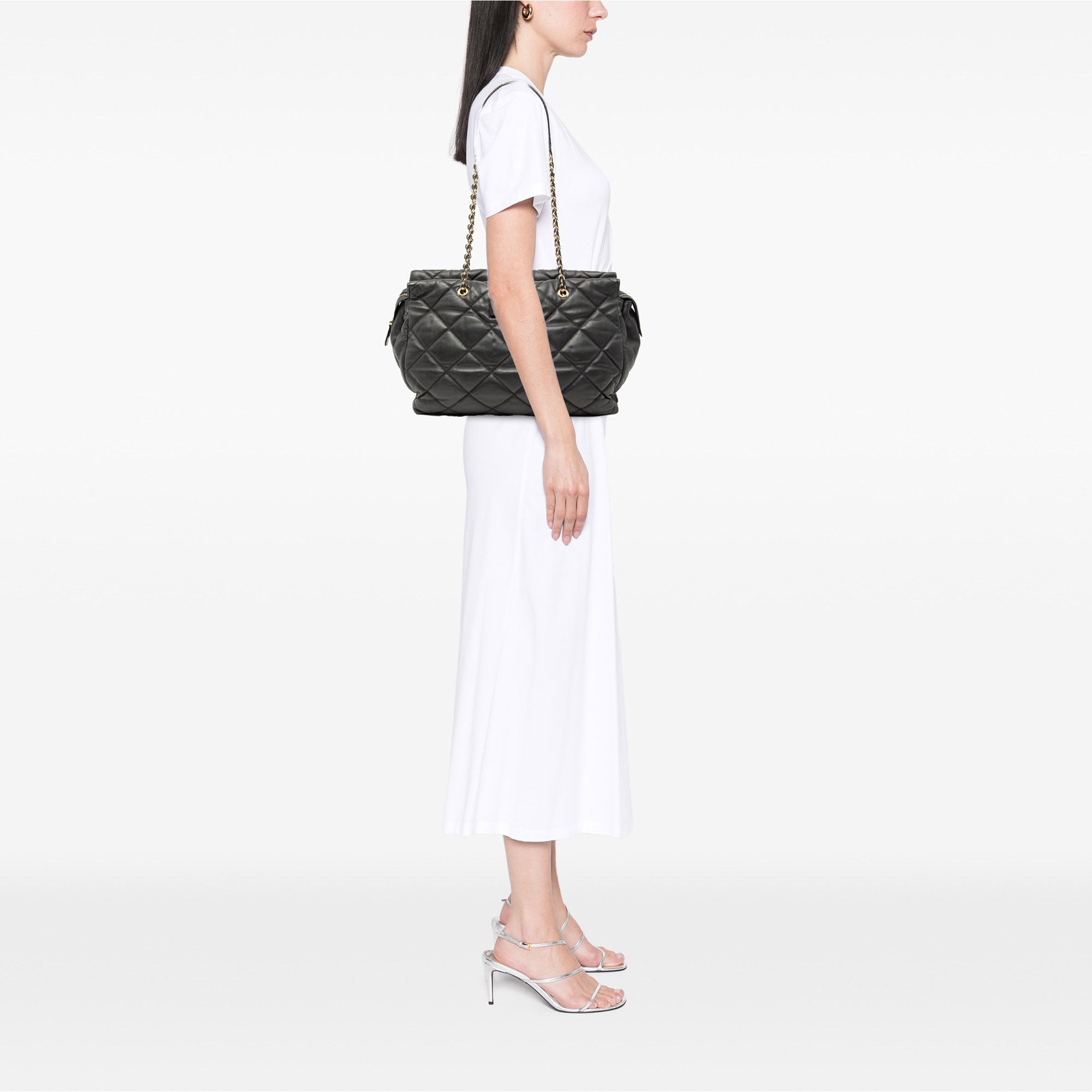 Salvatore Ferragamo Salvatore Ferragamo Large Quilted Nappa Vara Tote Size ONE SIZE - 8 Thumbnail