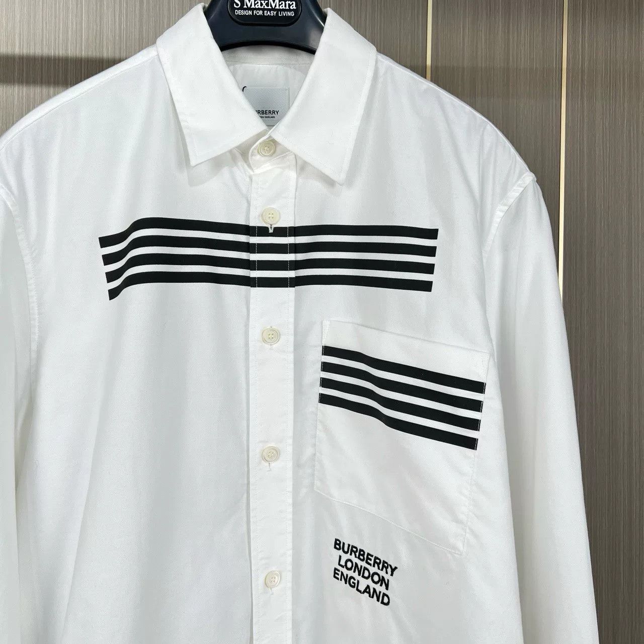 Burberry burberry embroidered stripe long sleeve shirt Size US M / EU 48-50 / 2 - 3 Thumbnail
