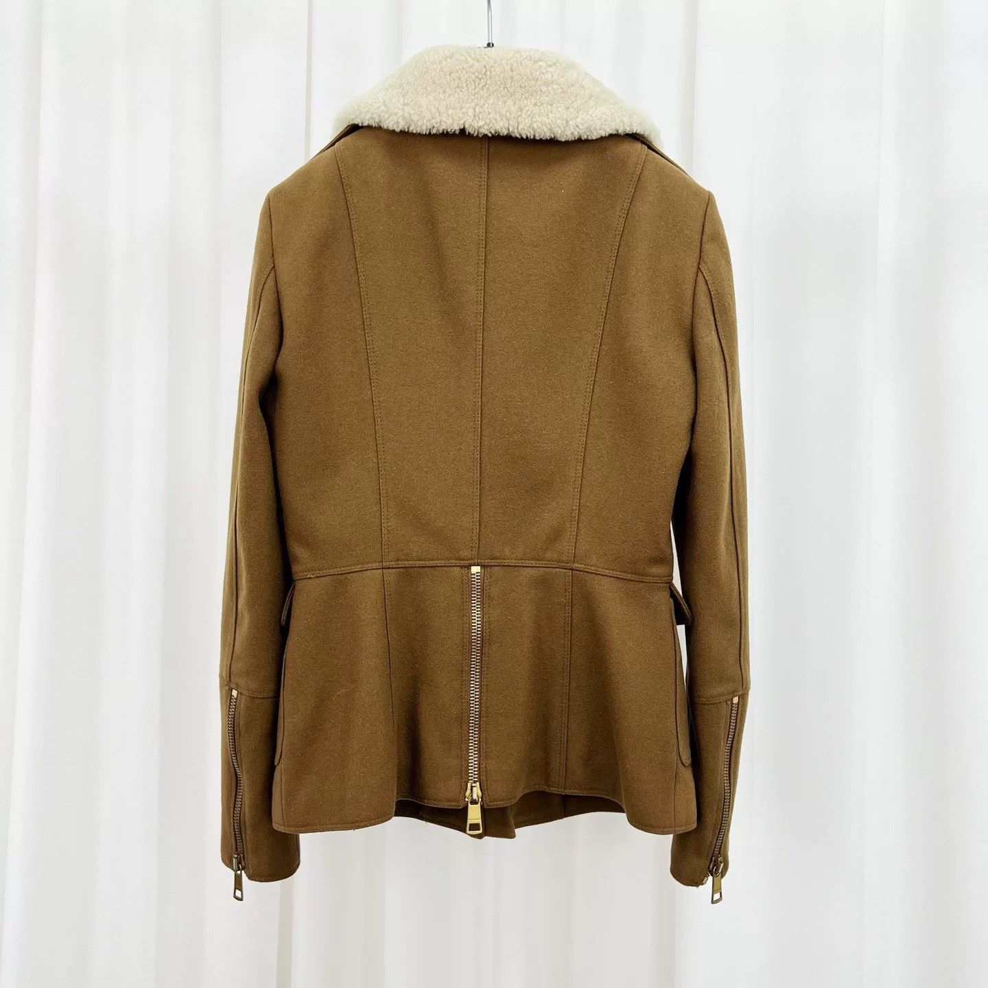 Burberry burberry lambswool collar zip coat Size S / US 4 / IT 40 - 2 Thumbnail