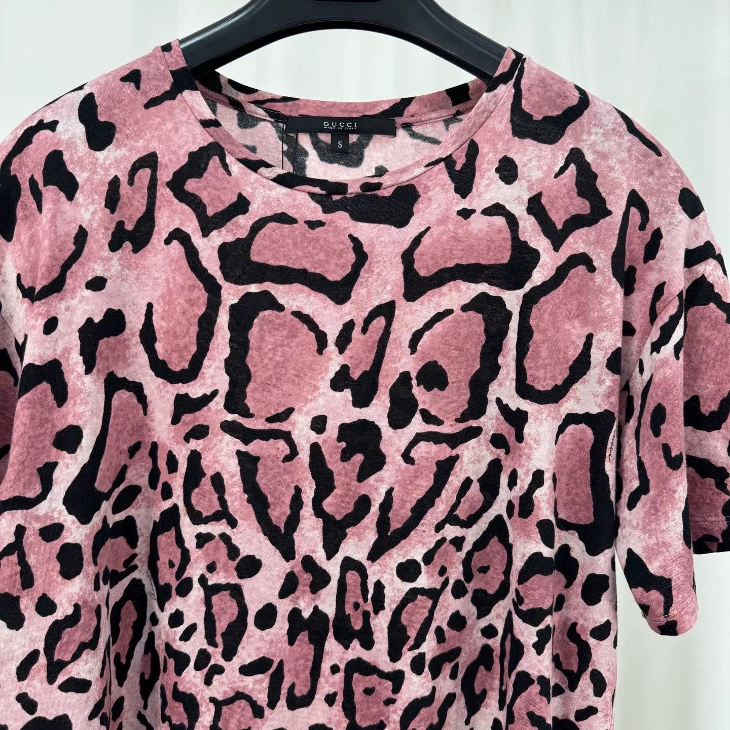 Gucci gucci leopard print short sleeve t-shirt Size S / US 4 / IT 40 - 3 Thumbnail