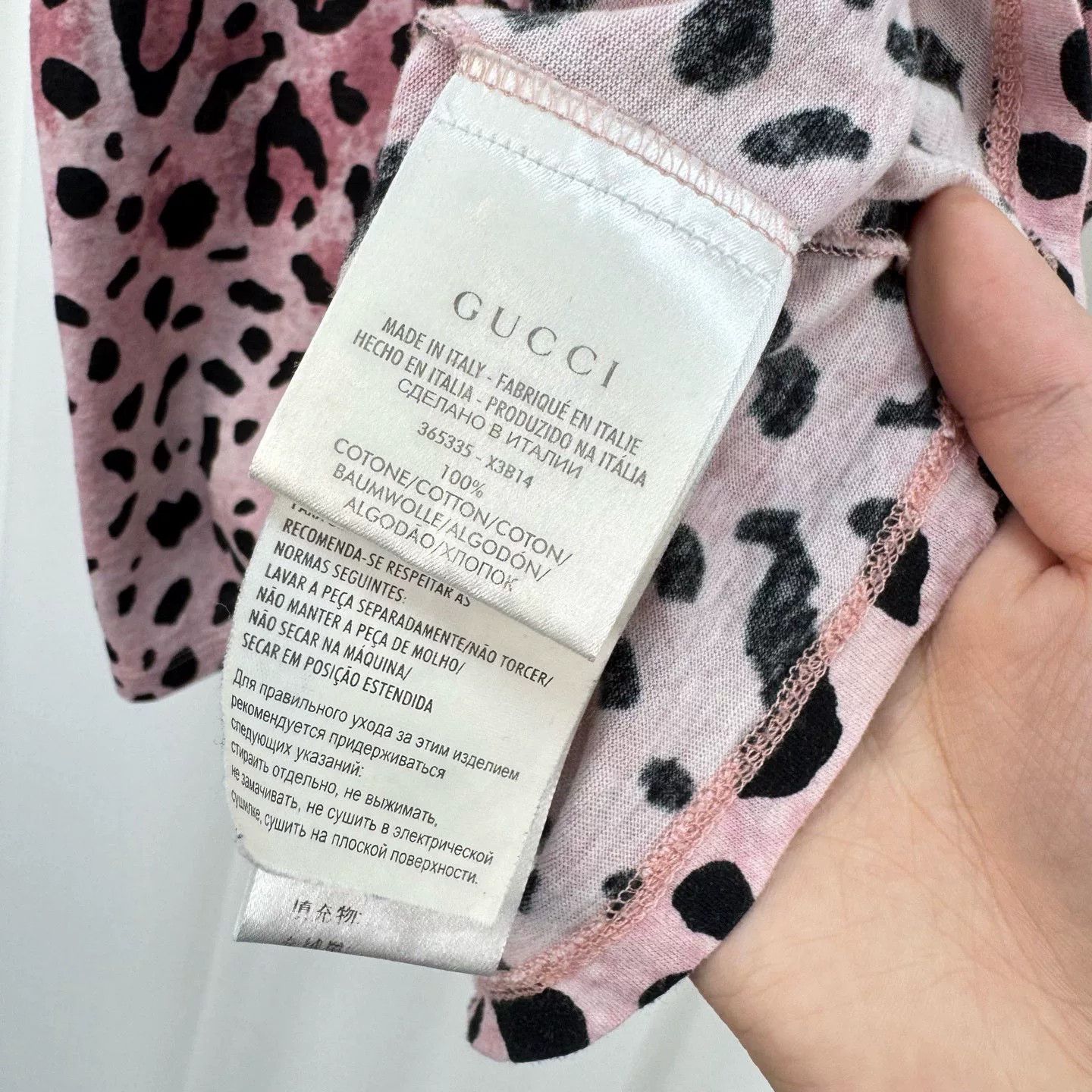 Gucci gucci leopard print short sleeve t-shirt Size S / US 4 / IT 40 - 7 Thumbnail