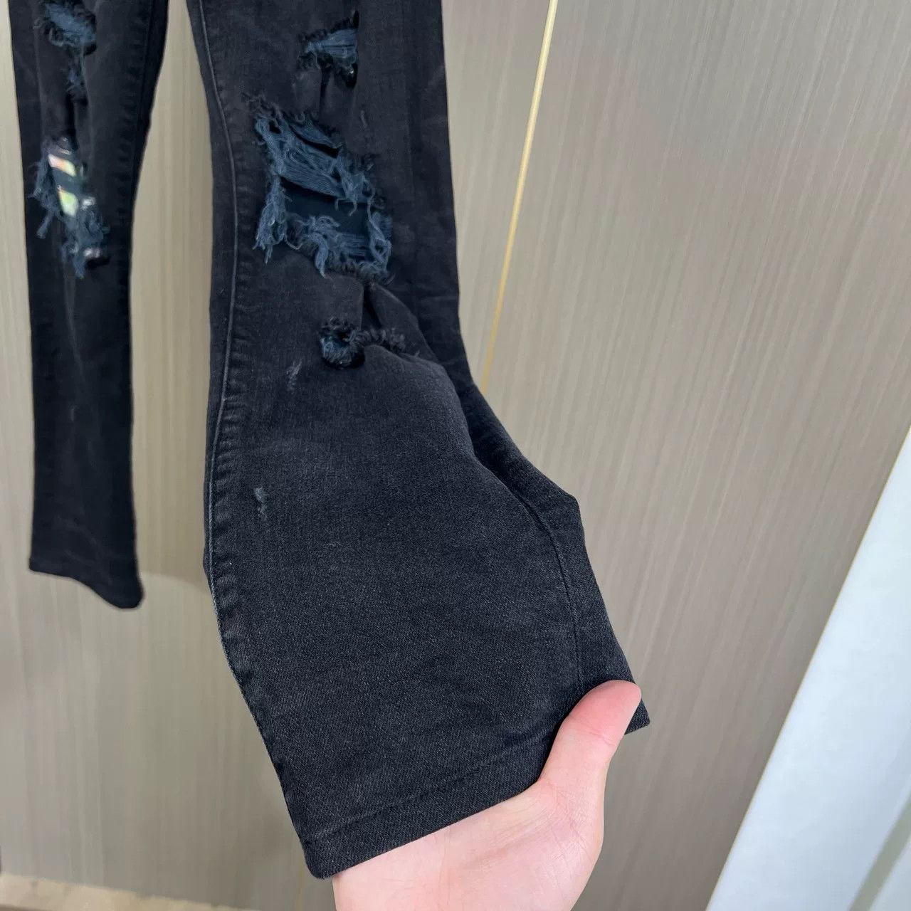 Amiri Amiri Flower Patchwork Distressed Jeans Size US 31 - 4 Thumbnail