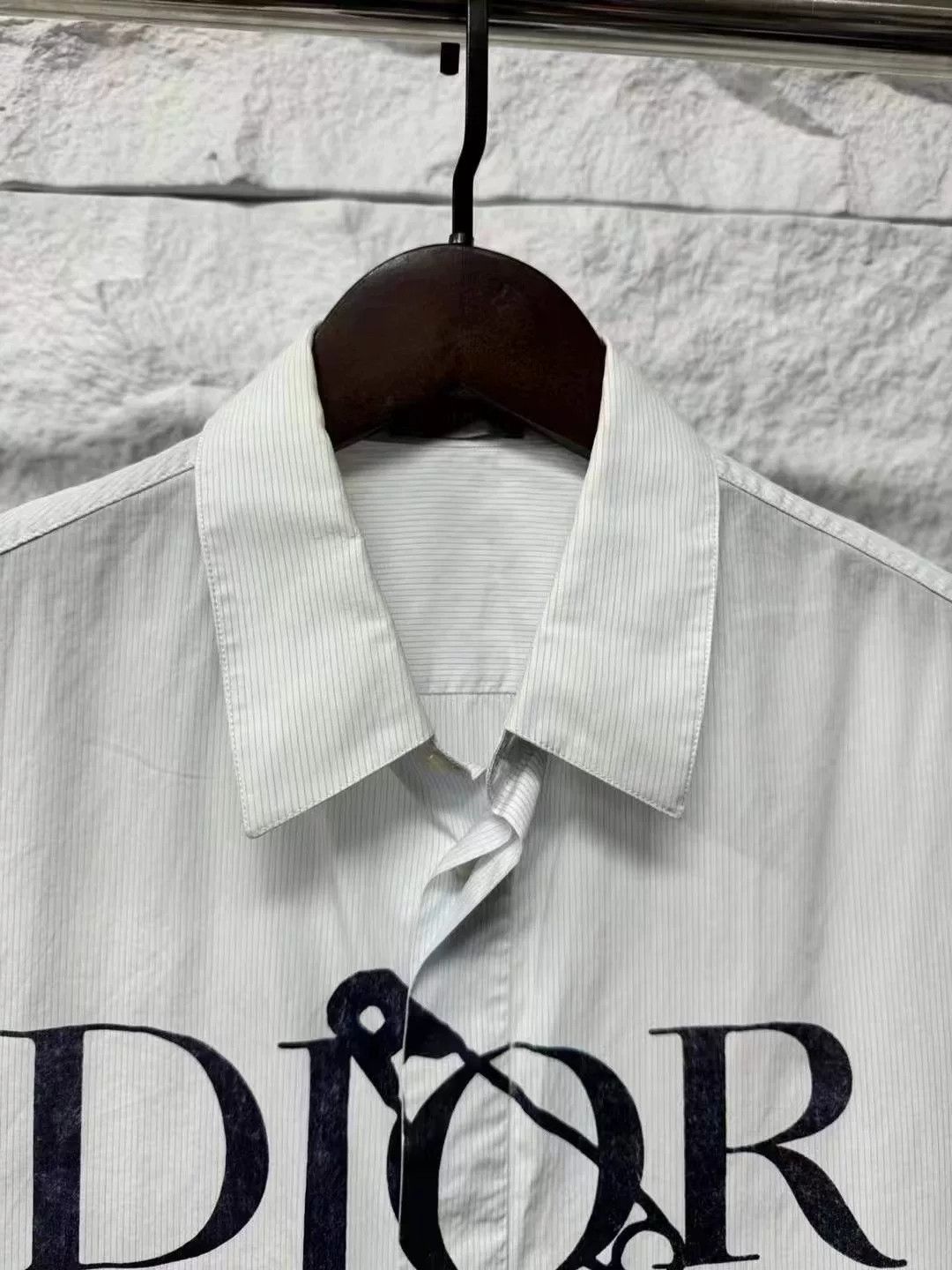 Dior Dior White Short Sleeve Shirt with Pin Size US M / EU 48-50 / 2 - 2 Thumbnail