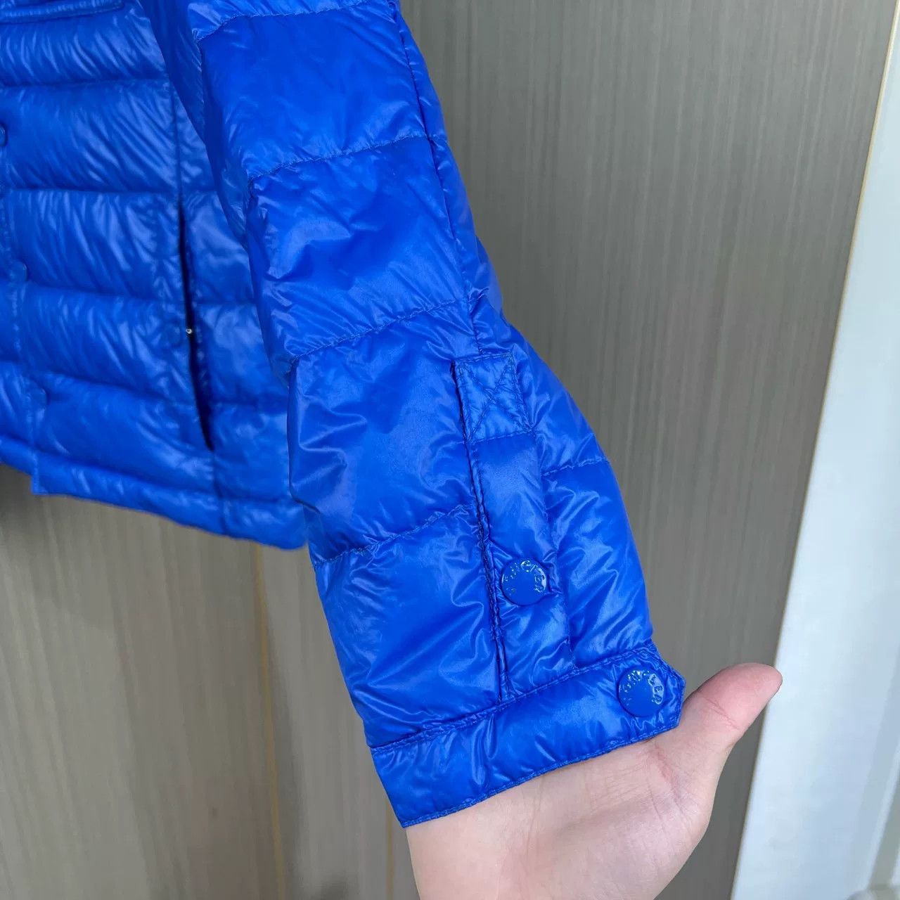 Moncler blue moncler down jacket with logo Size US S / EU 44-46 / 1 - 5 Thumbnail