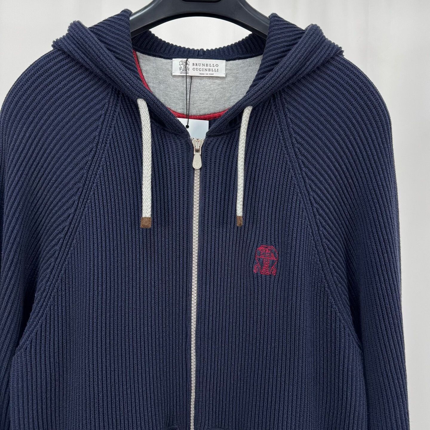 Brunello Cucinelli Brunello Cucinelli Embroidered Logo Zip Jacket Size US M / EU 48-50 / 2 - 6 Thumbnail