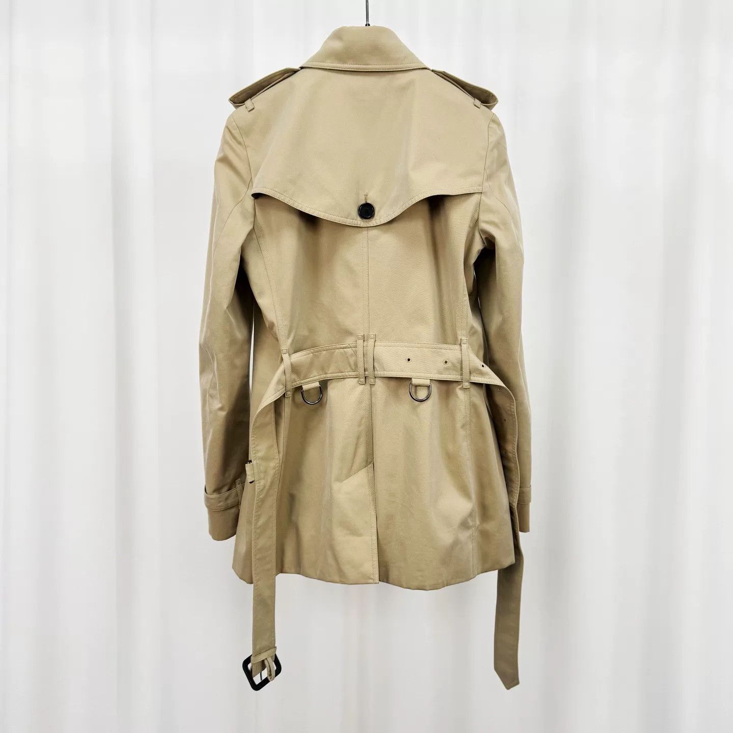 Burberry khaki check-lined trench coat by Burberry Size XS / US 0-2 / IT 36-38 - 2 Thumbnail