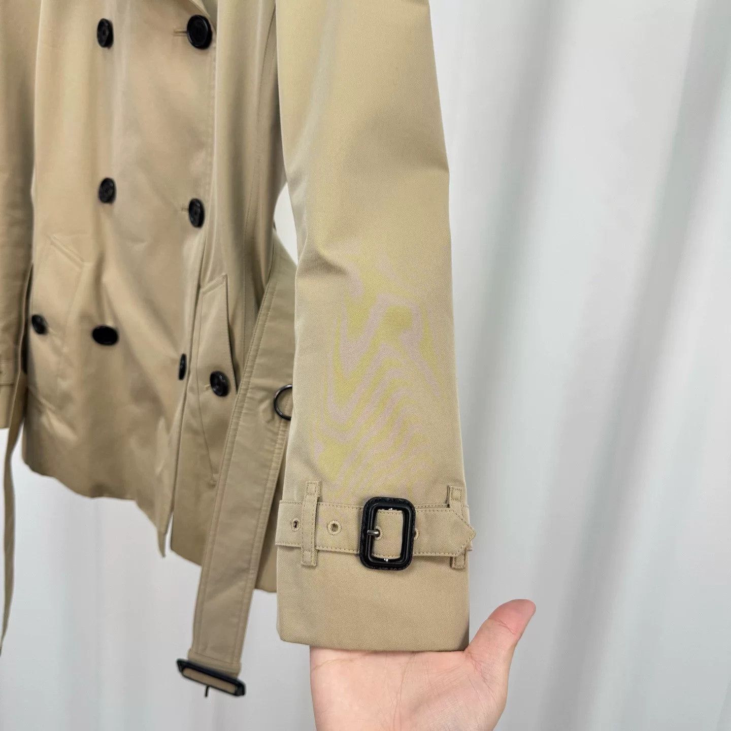 Burberry khaki check-lined trench coat by Burberry Size XS / US 0-2 / IT 36-38 - 4 Thumbnail