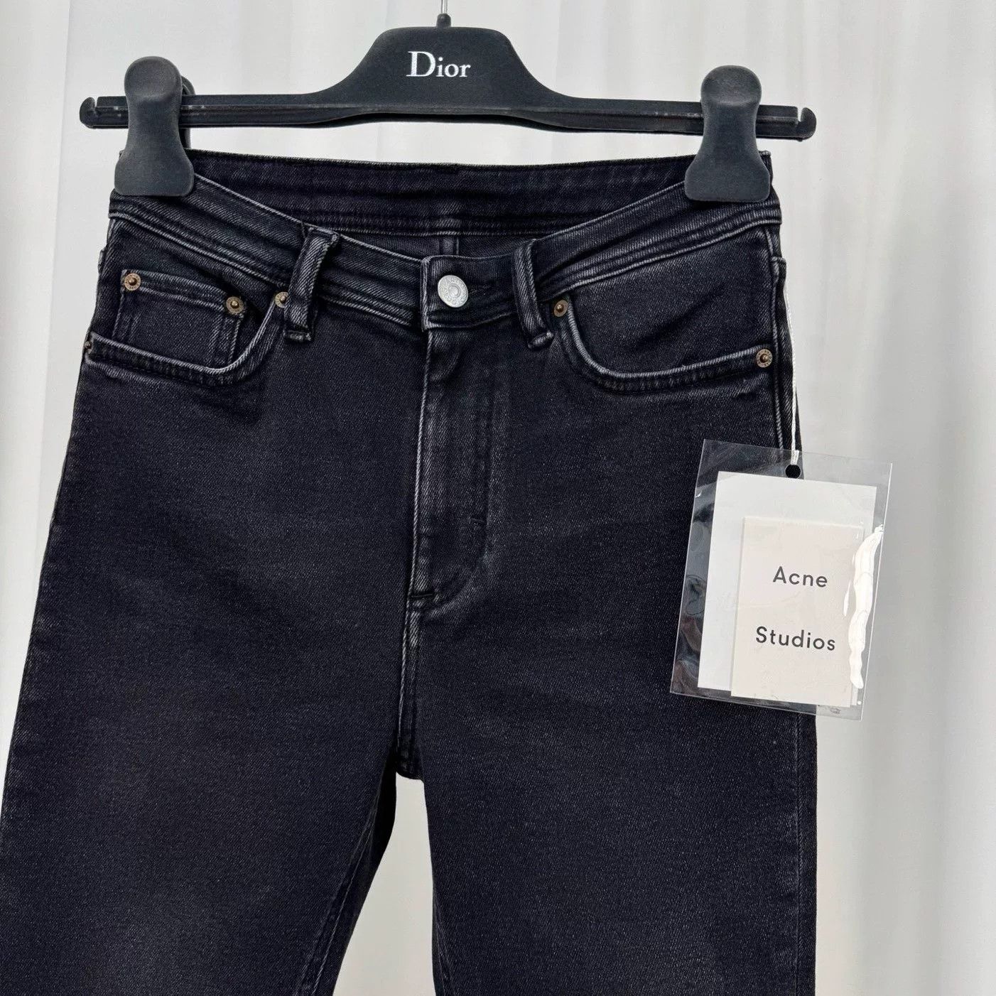 Acne Studios black denim Acne Studios long pants W25 Size 25" / US 0 / IT 36 - 3 Thumbnail