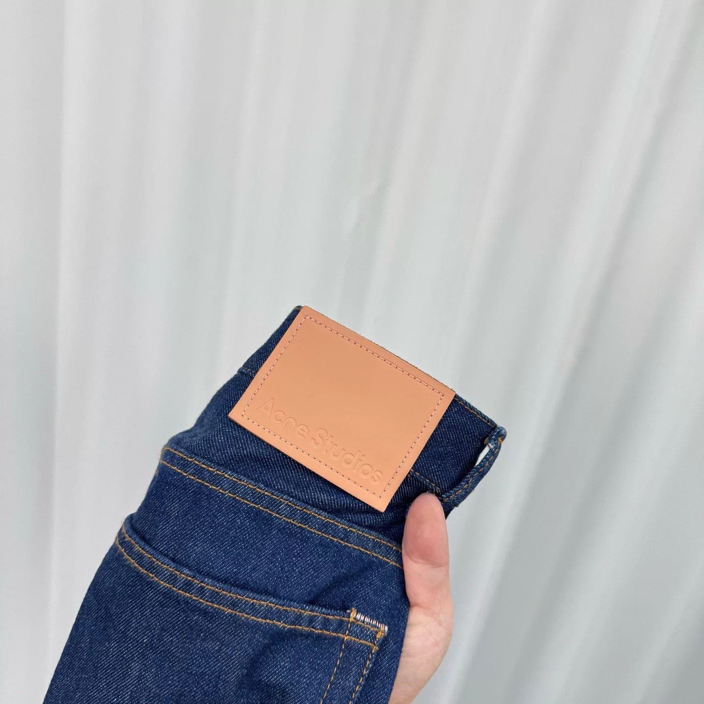 Acne Studios acne studios denim pants with leather label Size US 31 - 6 Thumbnail
