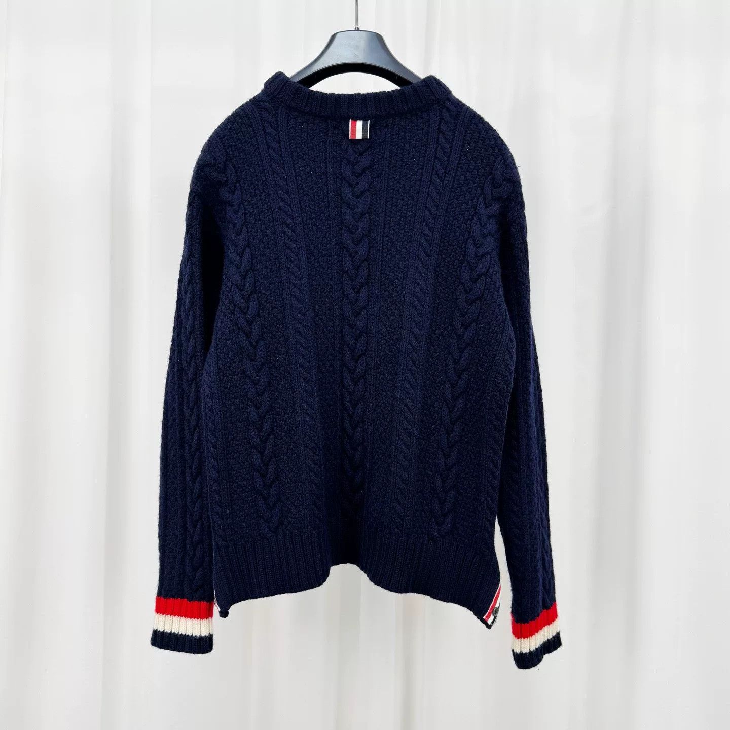 Thom Browne thom browne cable knit wool sweater Size US S / EU 44-46 / 1 - 2 Thumbnail