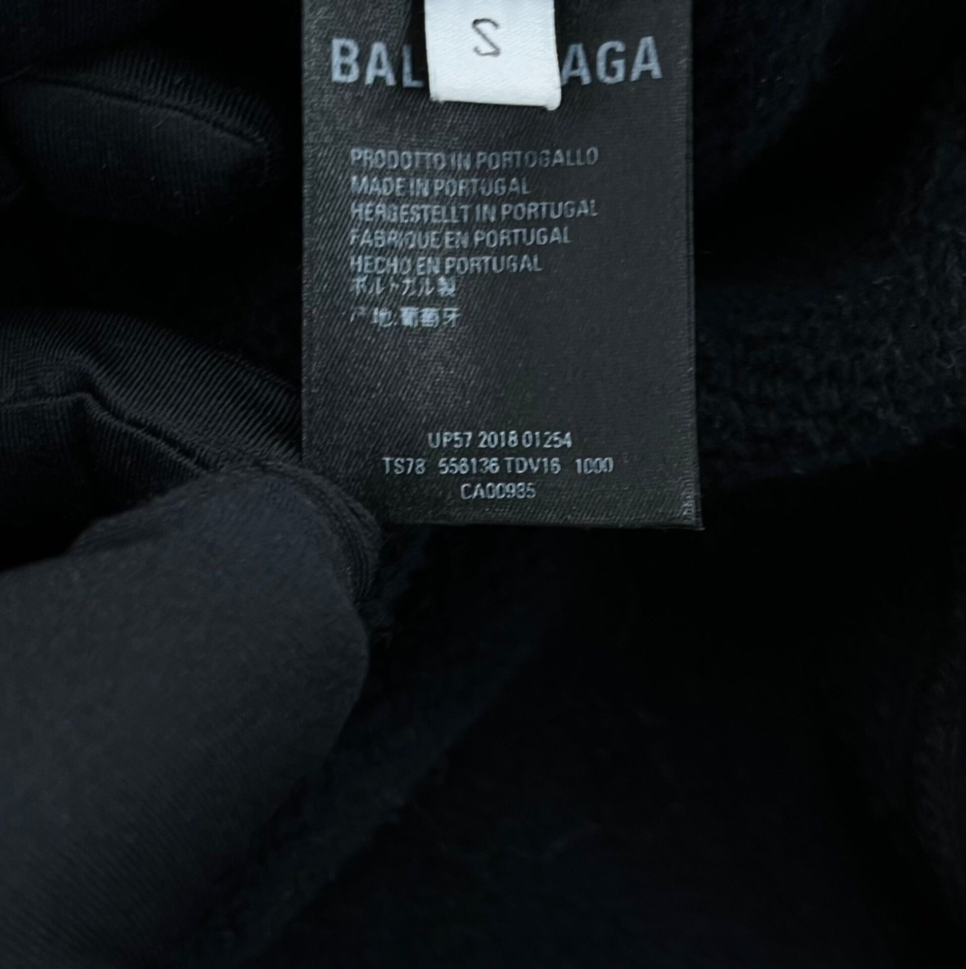 Balenciaga black graffiti logo hoodie Size US S / EU 44-46 / 1 - 4 Thumbnail