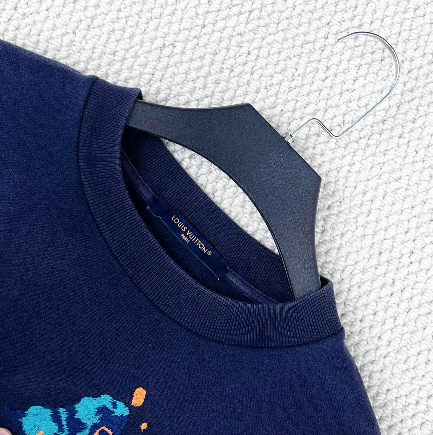 Louis Vuitton louis vuitton navy sweatshirt with butterfly logo Size S / US 4 / IT 40 - 3 Thumbnail