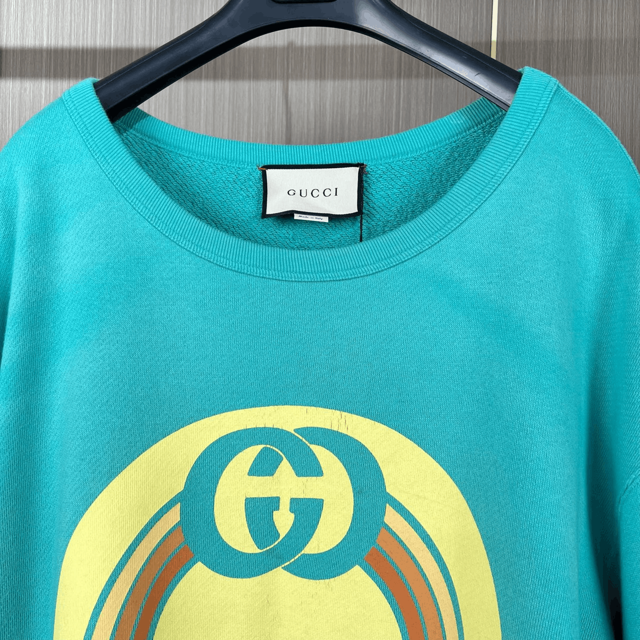 Gucci gucci double g logo sweatshirt in turquoise Size US L / EU 52-54 / 3 - 4 Thumbnail