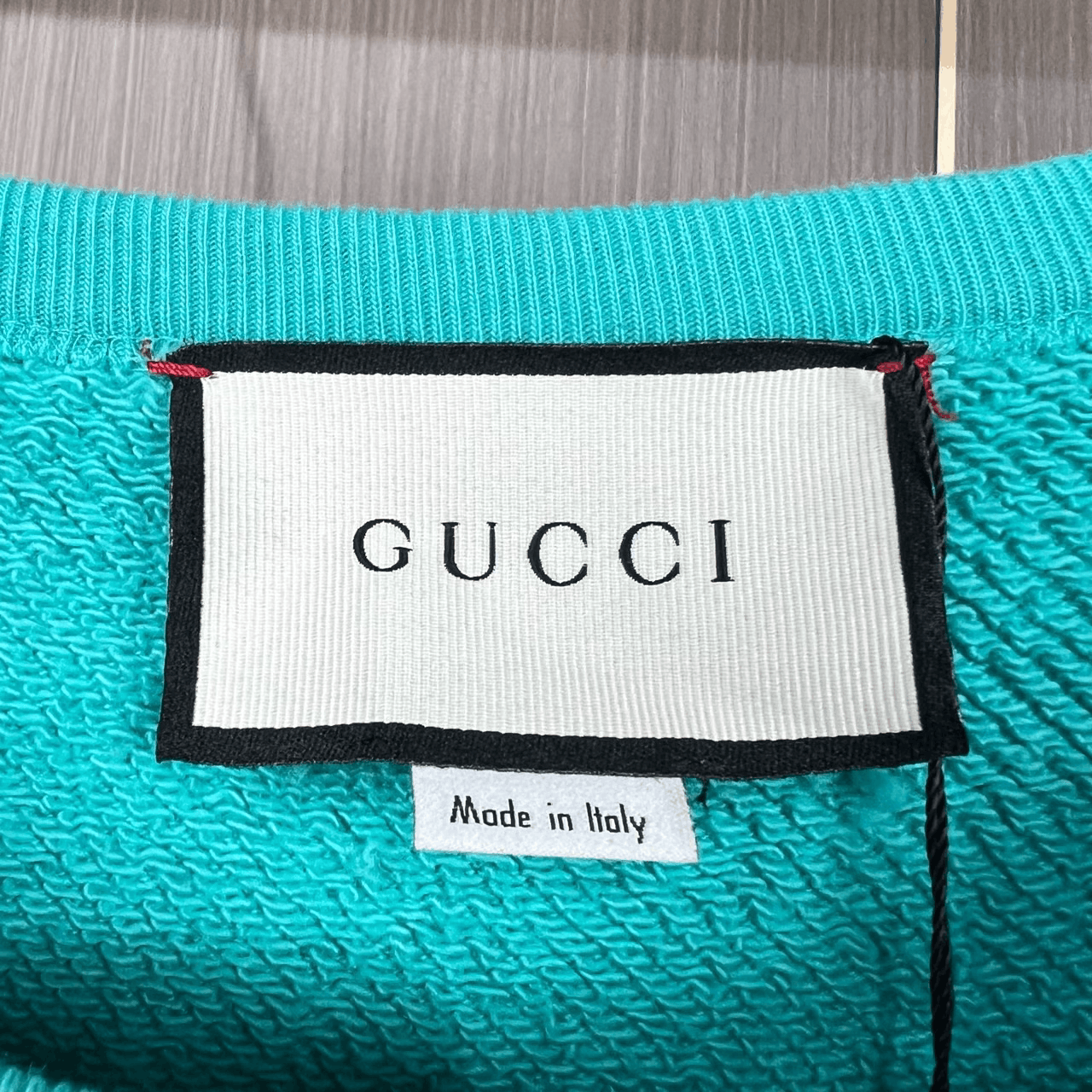 Gucci gucci double g logo sweatshirt in turquoise Size US L / EU 52-54 / 3 - 5 Thumbnail