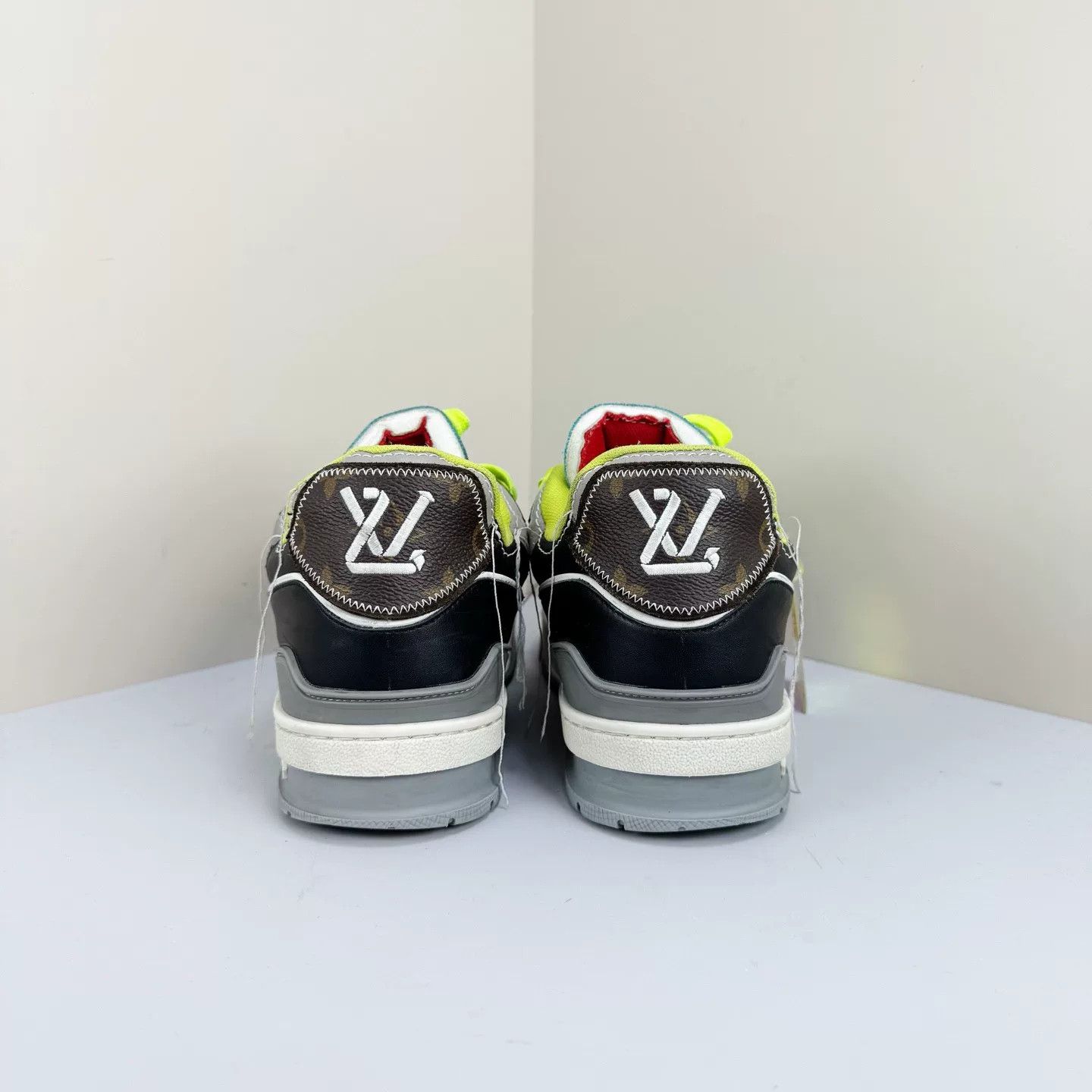 Louis Vuitton louis vuitton black trainer sneakers size 6.5 Size US 6.5 / EU 39-40 - 3 Thumbnail