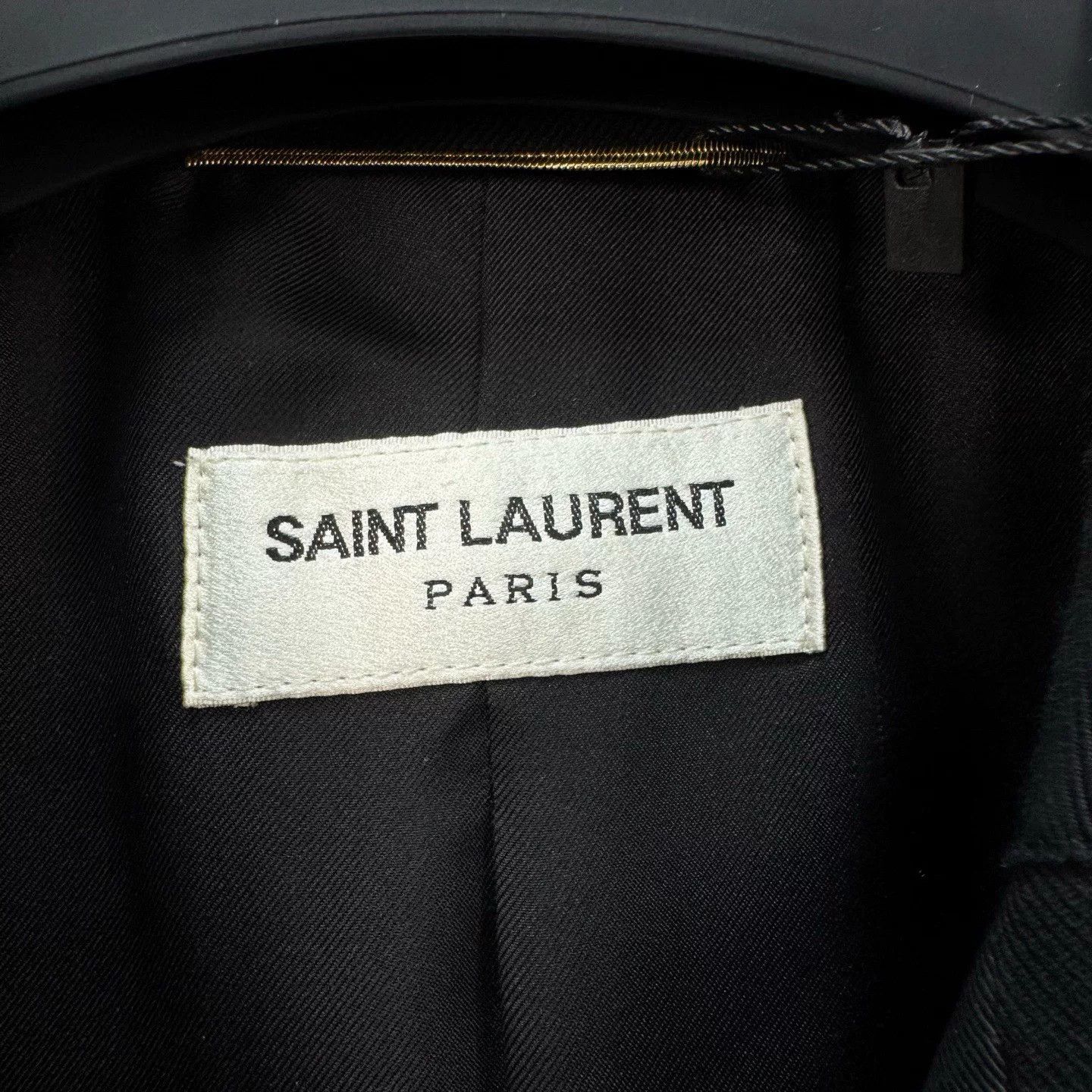 Saint Laurent Paris black striped smoking jacket by Saint Laurent Size US M / EU 48-50 / 2 - 5 Thumbnail