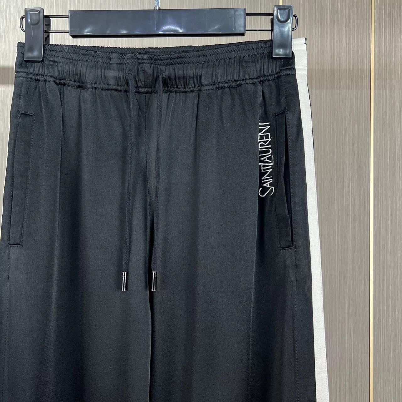 Saint Laurent Paris Saint Laurent Embroidered Acetate Long Pants Size US 36 / EU 52 - 3 Thumbnail