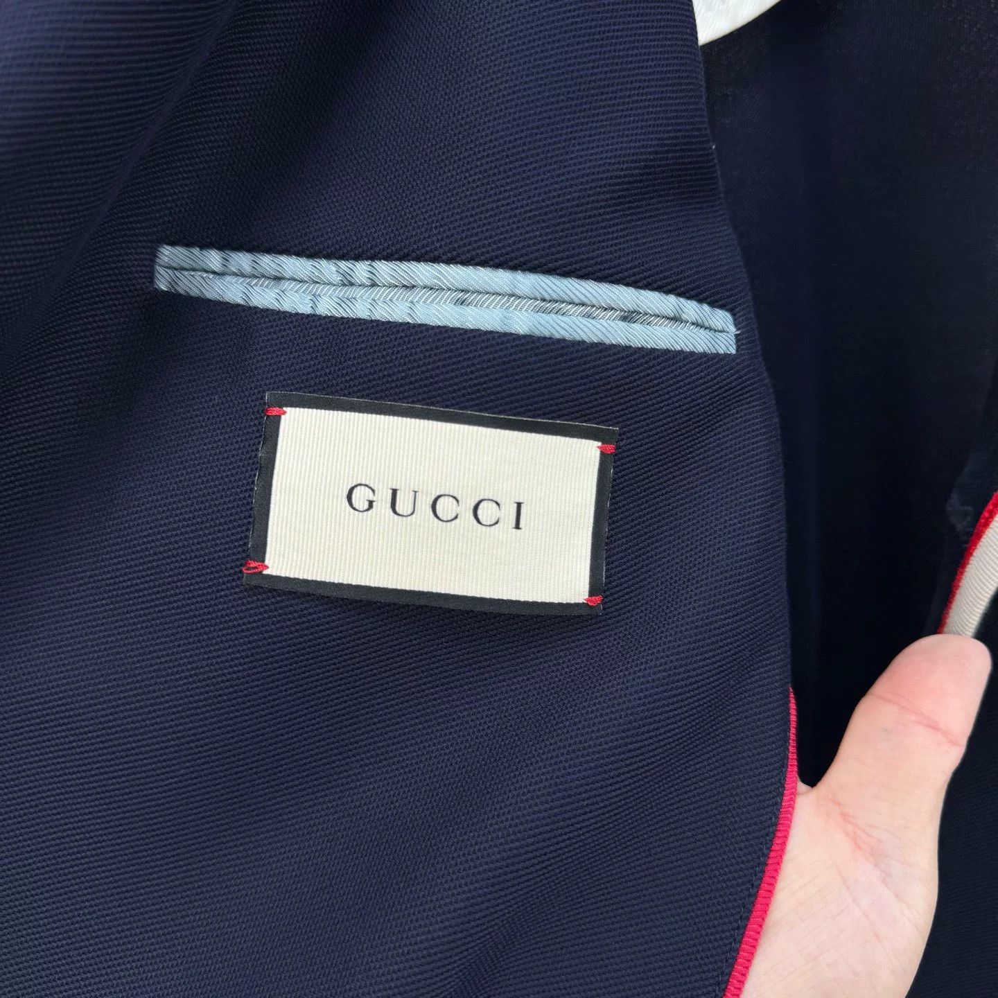 Gucci Gucci Embroidered Shark Letter Blazer Jacket Size US L / EU 52-54 / 3 - 5 Thumbnail