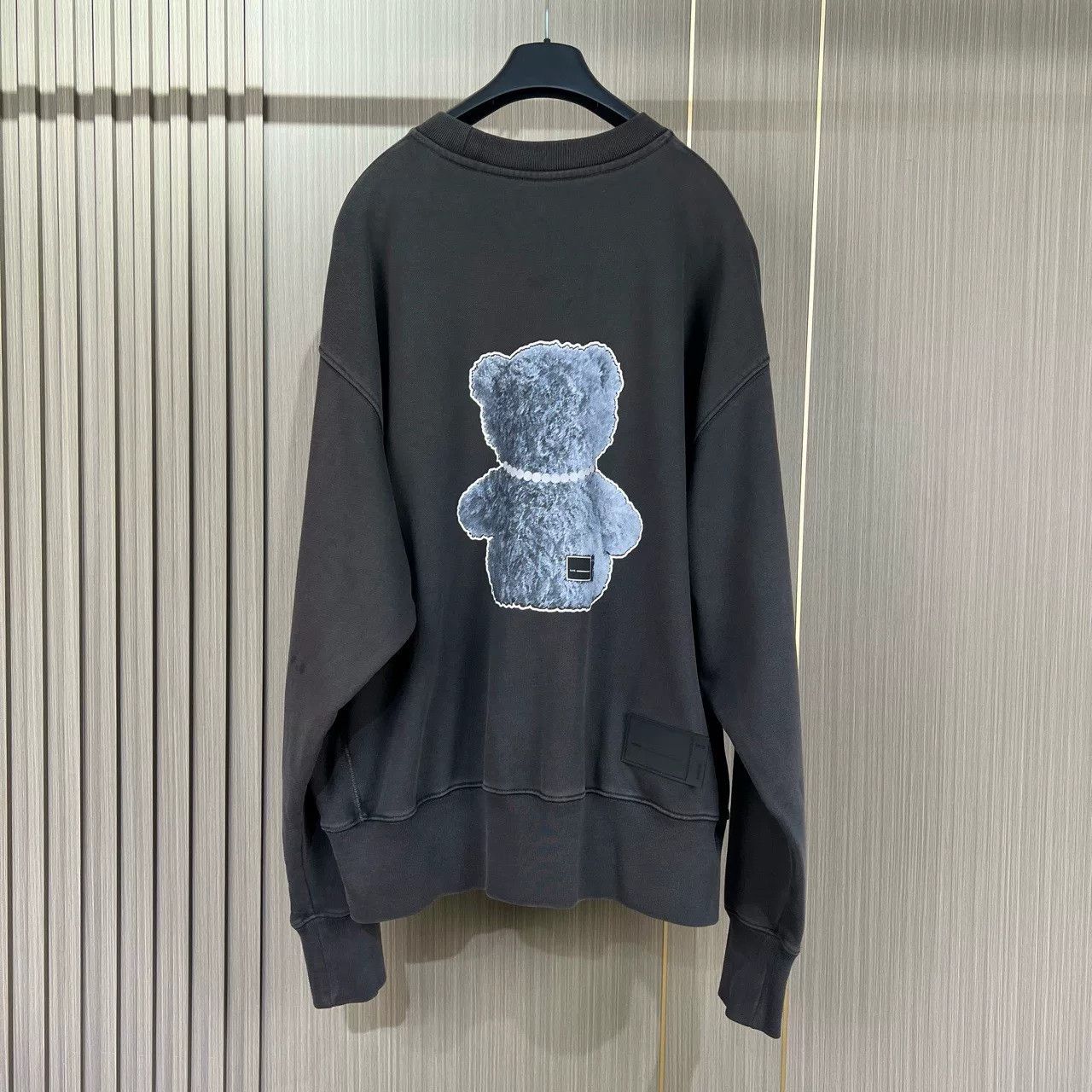 WE11DONE we11done bear print sweatshirt in gray Size US M / EU 48-50 / 2 - 2 Thumbnail