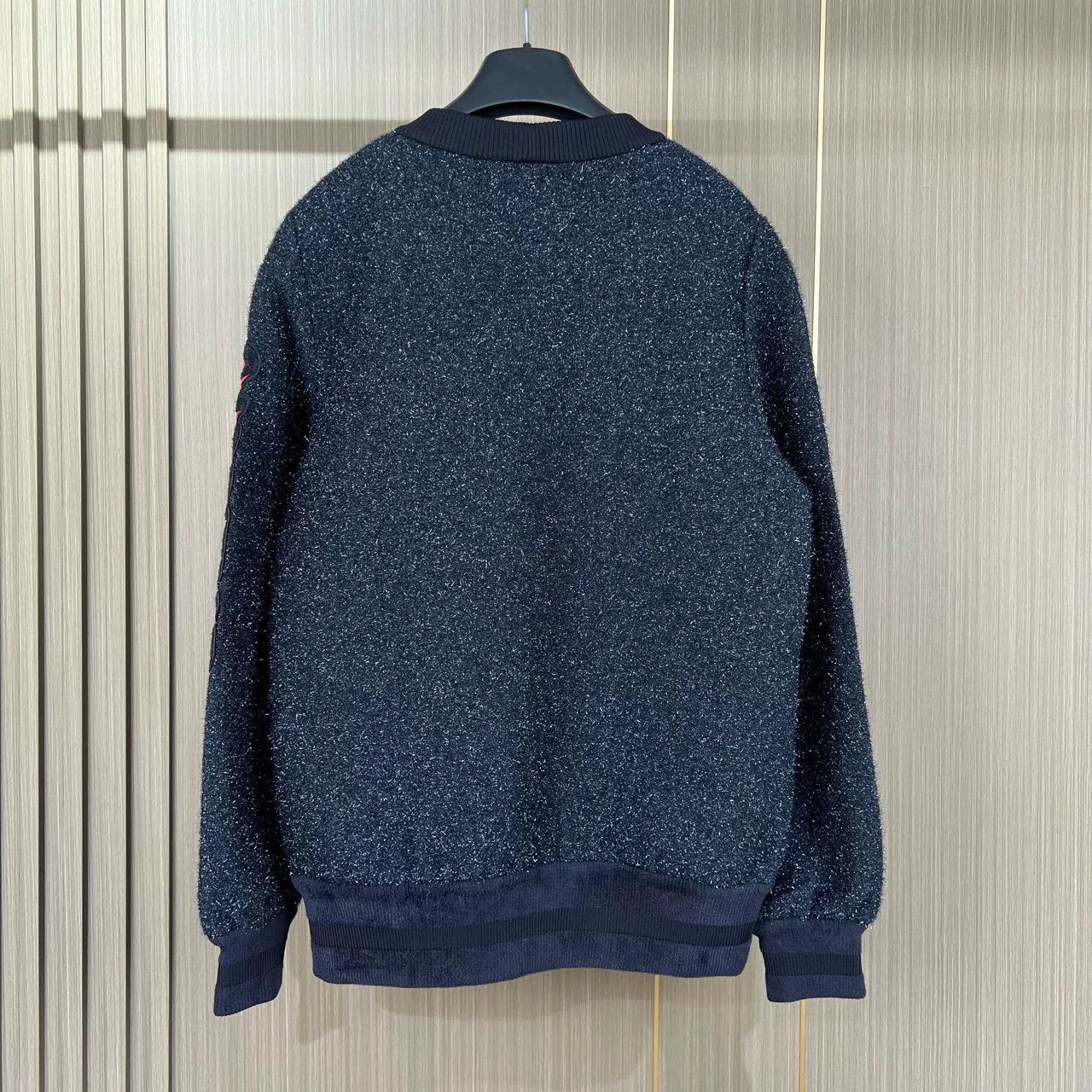 Chanel chanel embroidered starry sweatshirt in blue Size M / US 6-8 / IT 42-44 - 2 Thumbnail