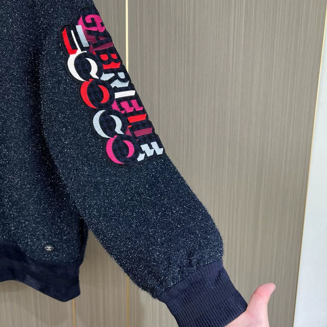 Chanel chanel embroidered starry sweatshirt in blue Size M / US 6-8 / IT 42-44 - 4 Thumbnail