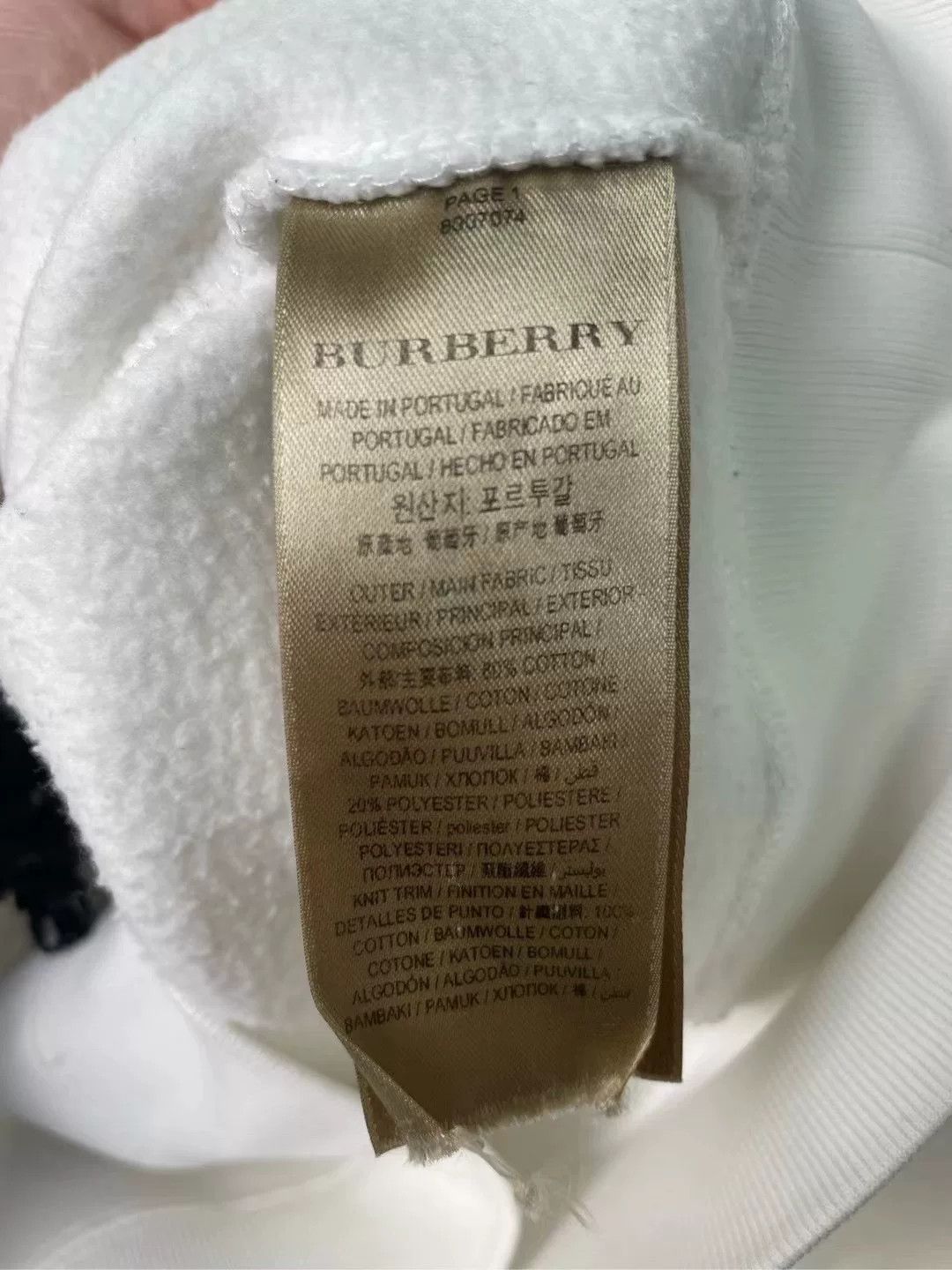 Burberry burberry embroidered sweatshirt with logo Size US XS / EU 42 / 0 - 4 Thumbnail