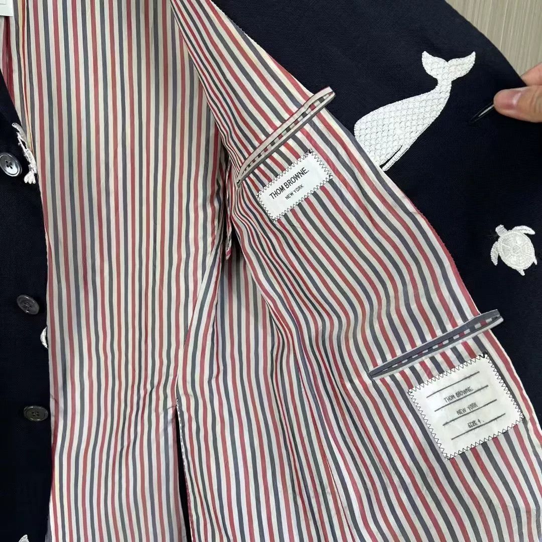 Thom Browne thom browne whale turtle embroidered jacket Size US M / EU 48-50 / 2 - 5 Thumbnail
