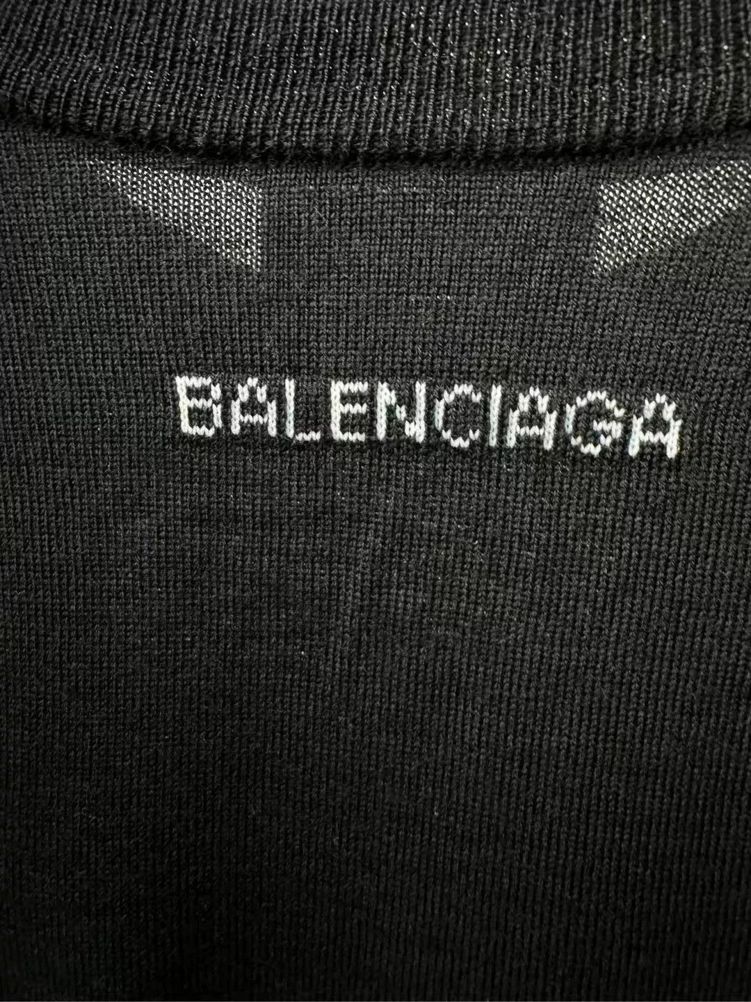 Balenciaga black knitted sweater by Balenciaga Size US M / EU 48-50 / 2 - 4 Thumbnail