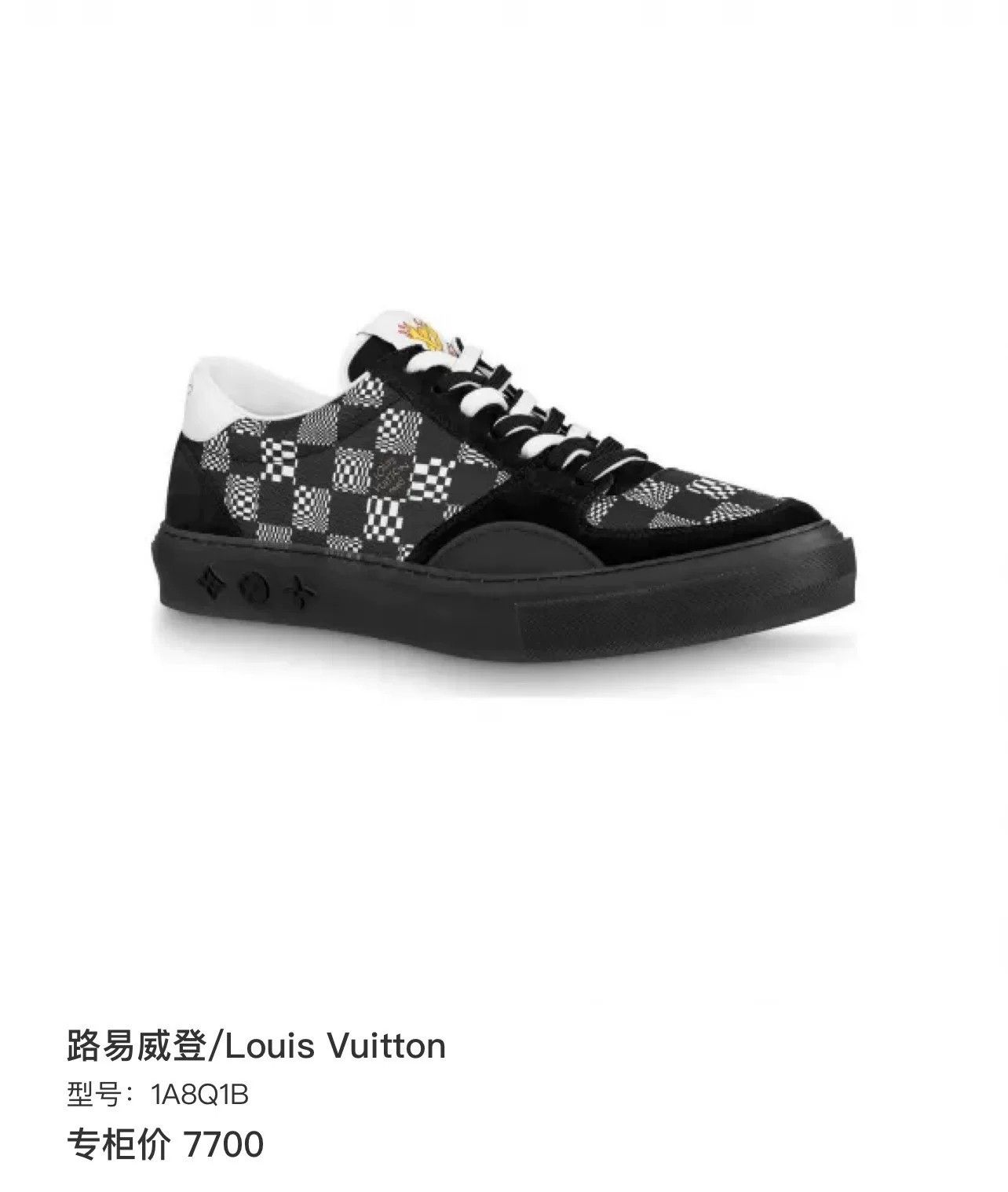 Louis Vuitton louis vuitton ollie black checkerboard sneakers Size US 7 / EU 40 - 7 Thumbnail