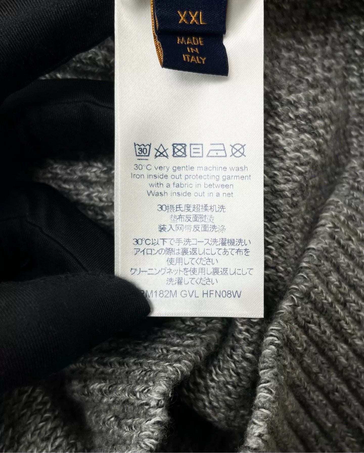 Louis Vuitton gray louis vuitton cashmere sweater Size US XXL / EU 58 / 5 - 4 Thumbnail
