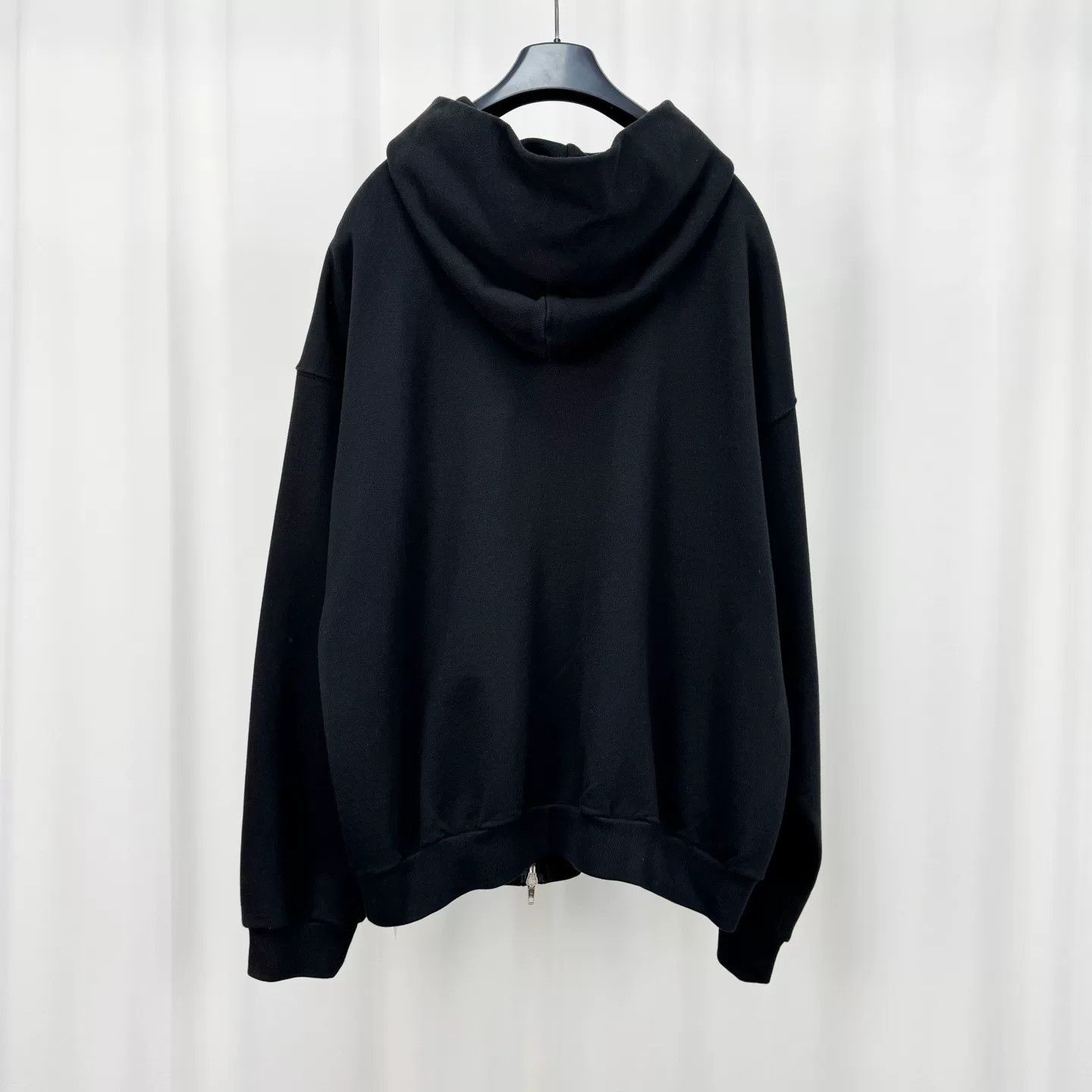 Balenciaga balenciaga zip-up hoodie in black Size US M / EU 48-50 / 2 - 2 Thumbnail