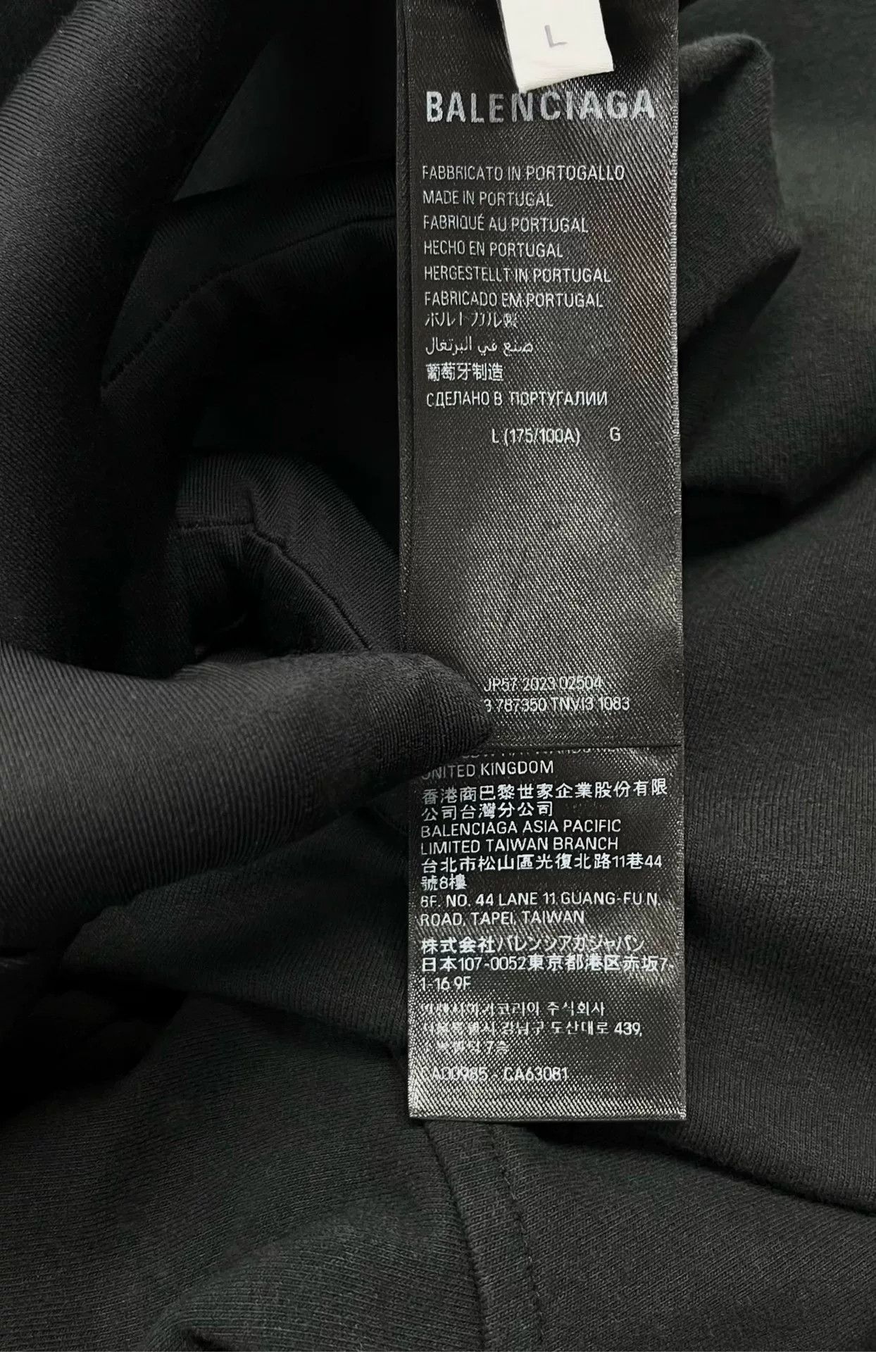 Balenciaga balenciaga black logo hooded sweatshirt Size US L / EU 52-54 / 3 - 4 Thumbnail