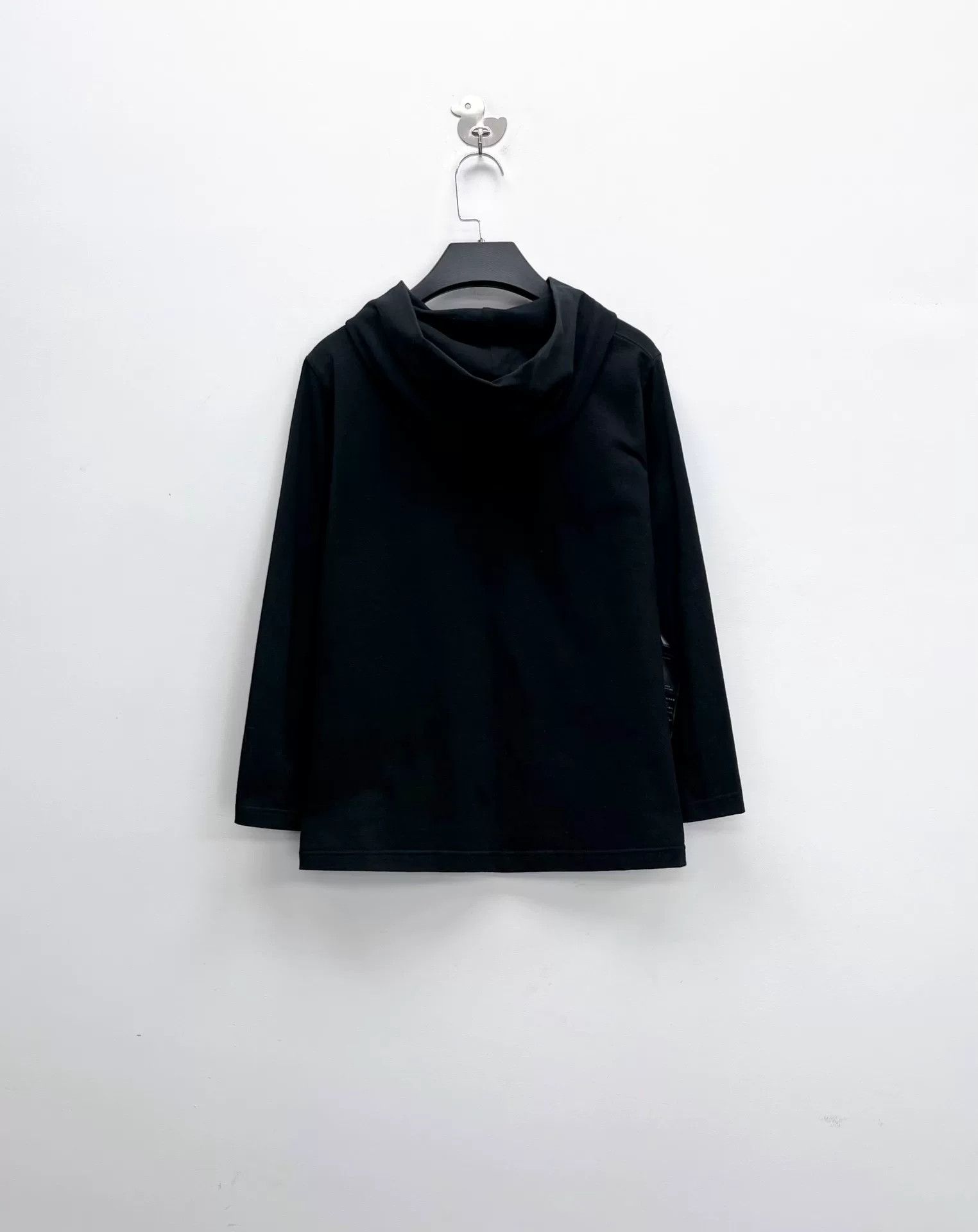 Balenciaga balenciaga black logo hooded sweatshirt Size US L / EU 52-54 / 3 - 2 Thumbnail