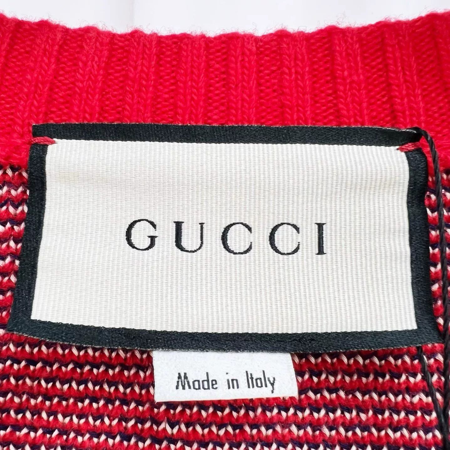 Gucci red gucci animal logo knit cardigan Size XL / US 12-14 / IT 48-50 - 6 Thumbnail