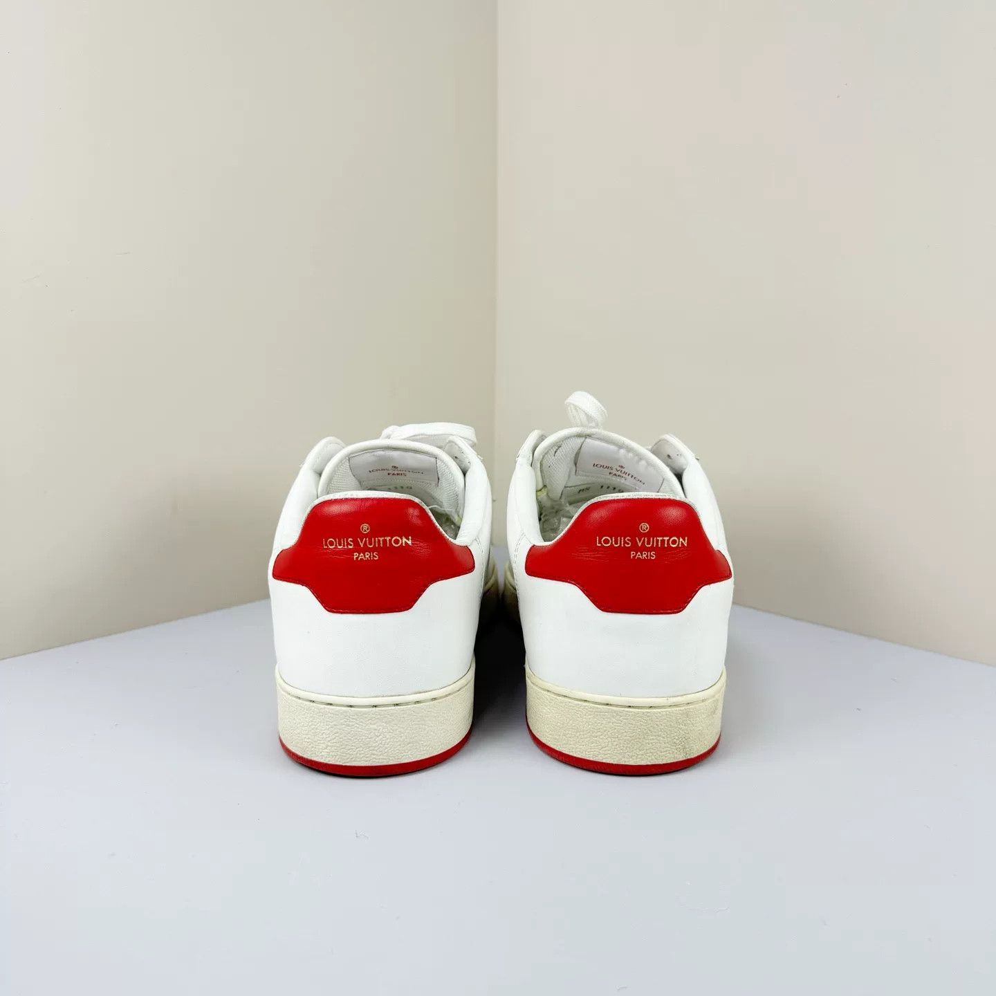 Louis Vuitton louis vuitton white red casual sneakers Size US 7 / EU 40 - 3 Thumbnail