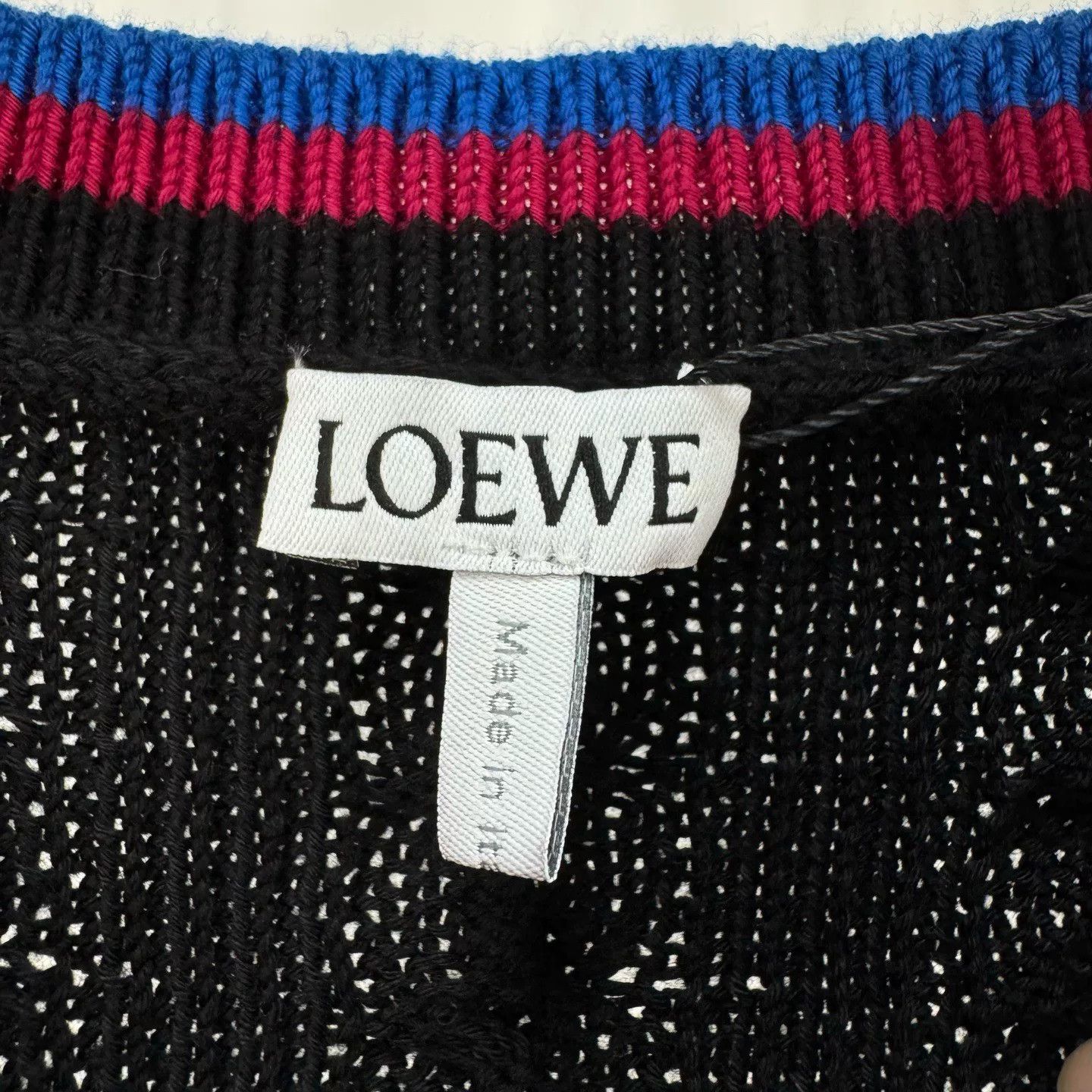 Loewe Loewe Black Embroidered Logo Knit Vest Size US L / EU 52-54 / 3 - 5 Thumbnail
