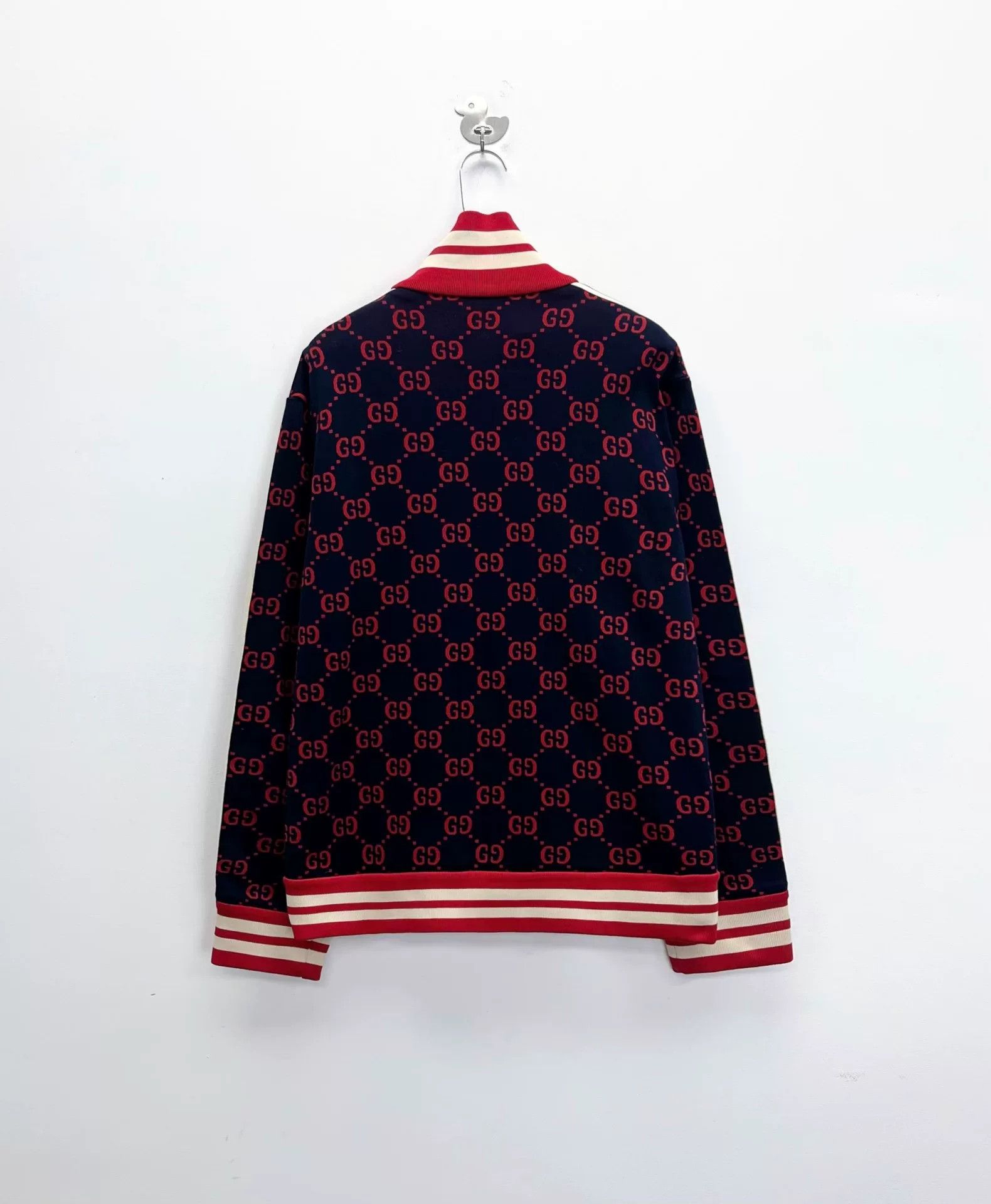 Gucci gucci knit zip jacket with logo pattern Size US XXL / EU 58 / 5 - 2 Thumbnail