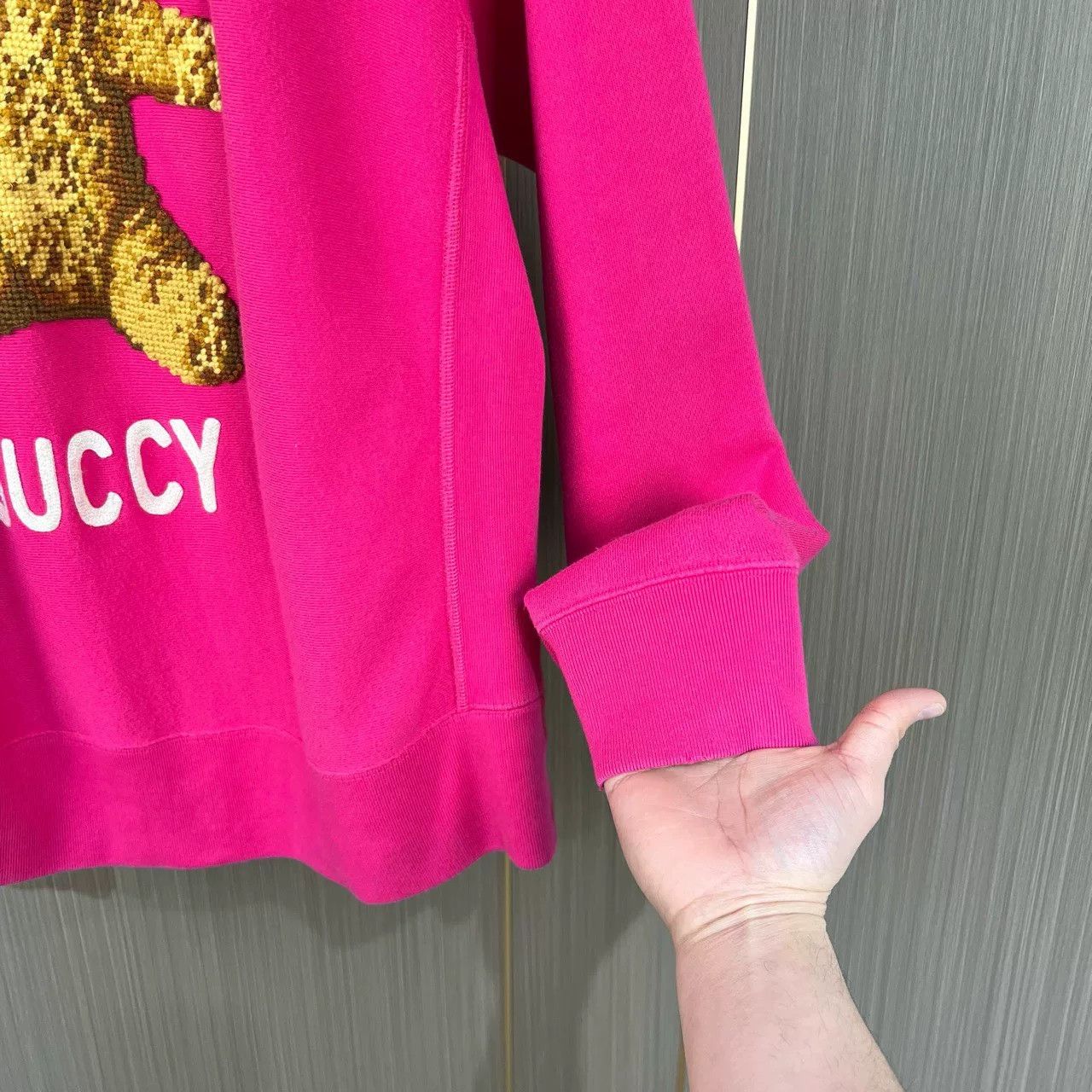 Gucci Gucci Teddy Bear Embroidered Sweatshirt Size M / US 6-8 / IT 42-44 - 4 Thumbnail