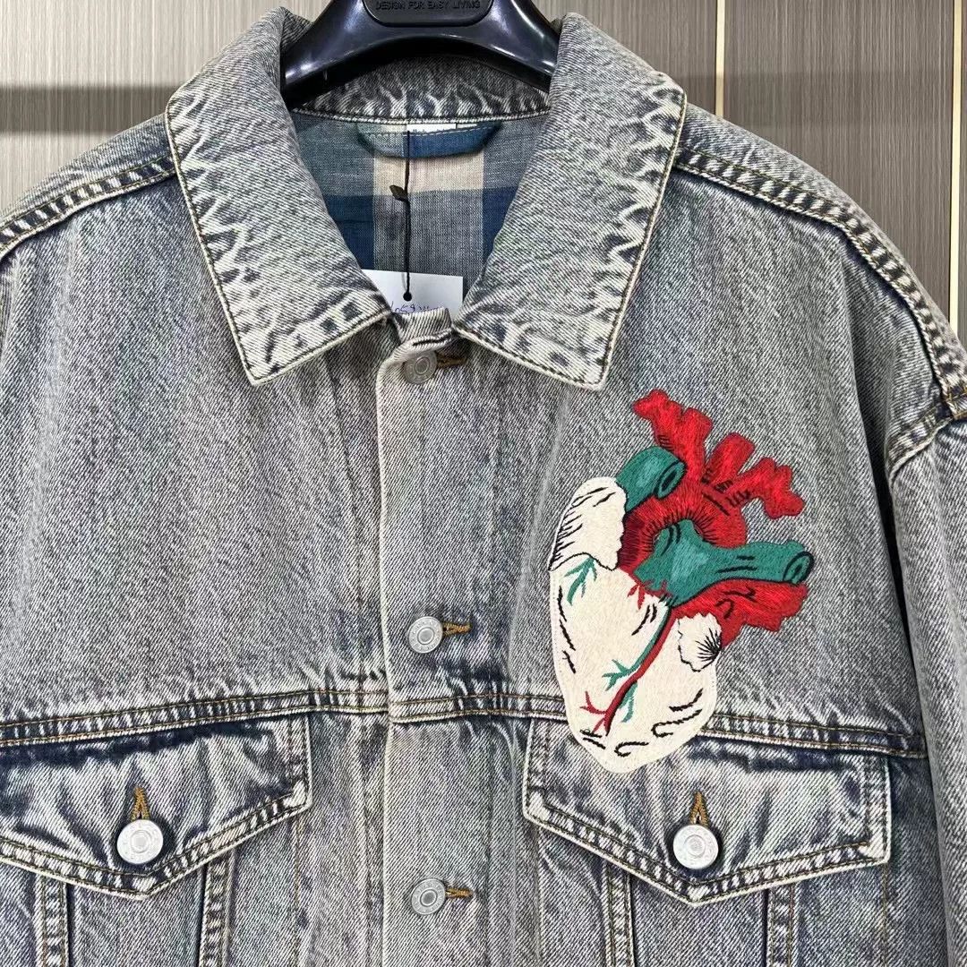 Gucci gucci embroidered denim jacket with skull design Size US L / EU 52-54 / 3 - 3 Thumbnail