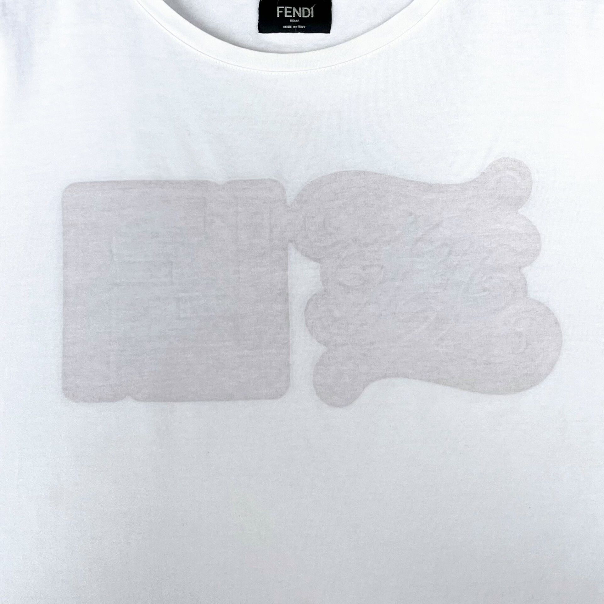 Fendi Fendi Beige Long Sleeve Logo T-Shirt Size S / US 4 / IT 40 - 7 Thumbnail
