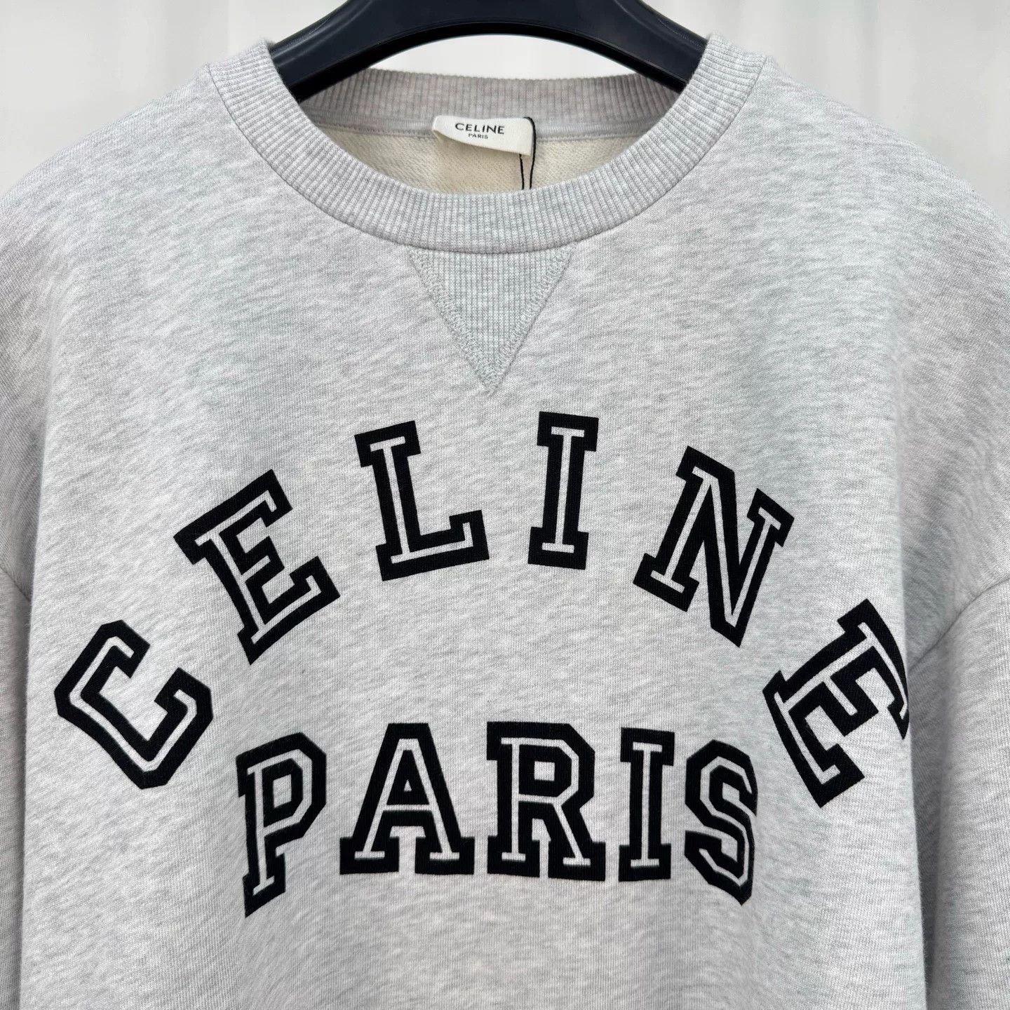 Celine celine short letter print crop sweatshirt Size S / US 4 / IT 40 - 3 Thumbnail