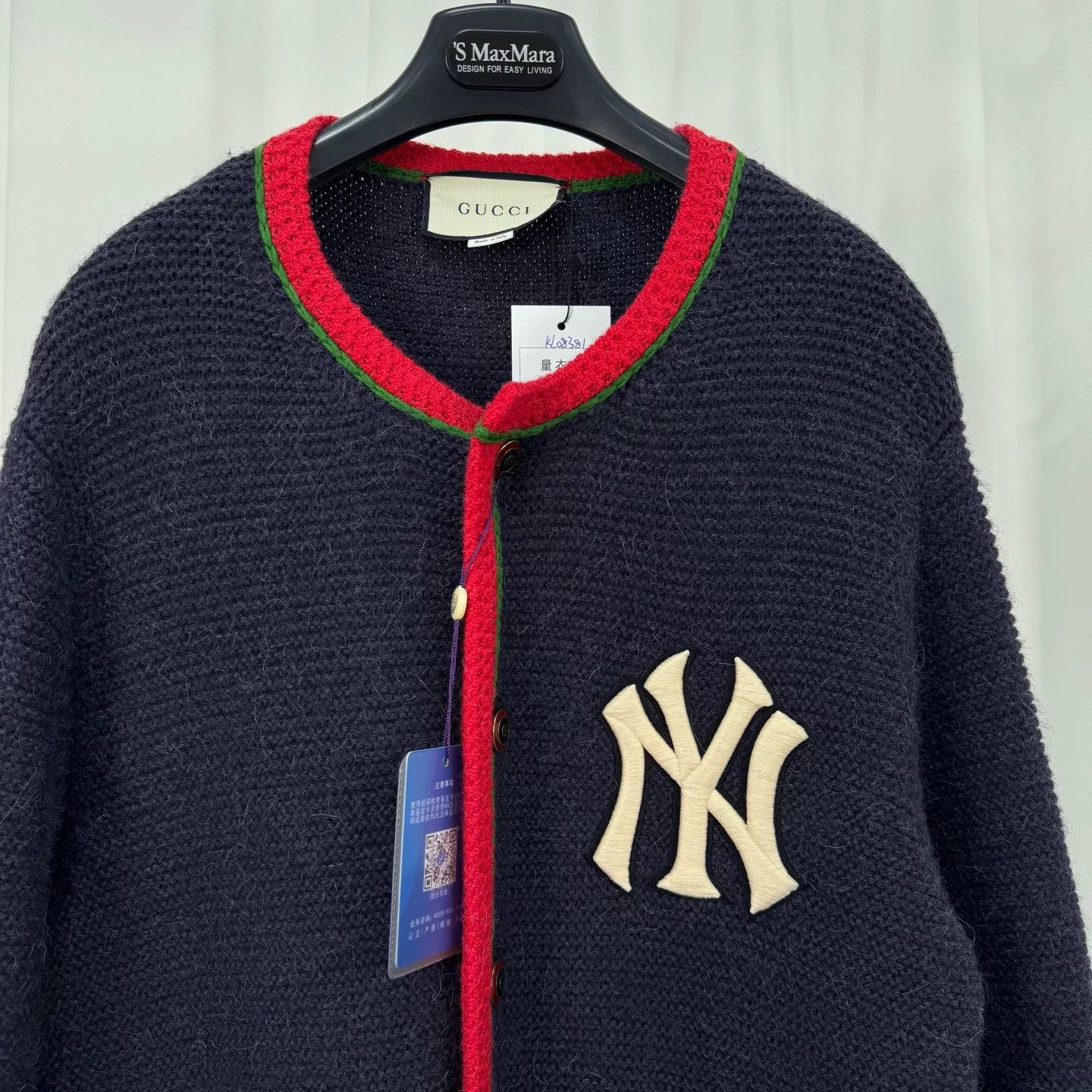 Gucci gucci MLB embroidered long knit cardigan Size US L / EU 52-54 / 3 - 3 Thumbnail
