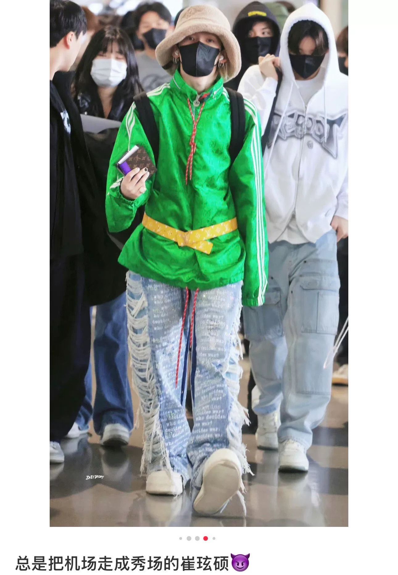 Gucci gucci x adidas green half-zip jacket Size US L / EU 52-54 / 3 - 9 Thumbnail