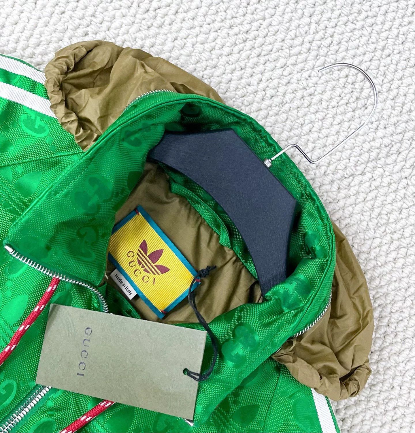 Gucci gucci x adidas green half-zip jacket Size US L / EU 52-54 / 3 - 3 Thumbnail