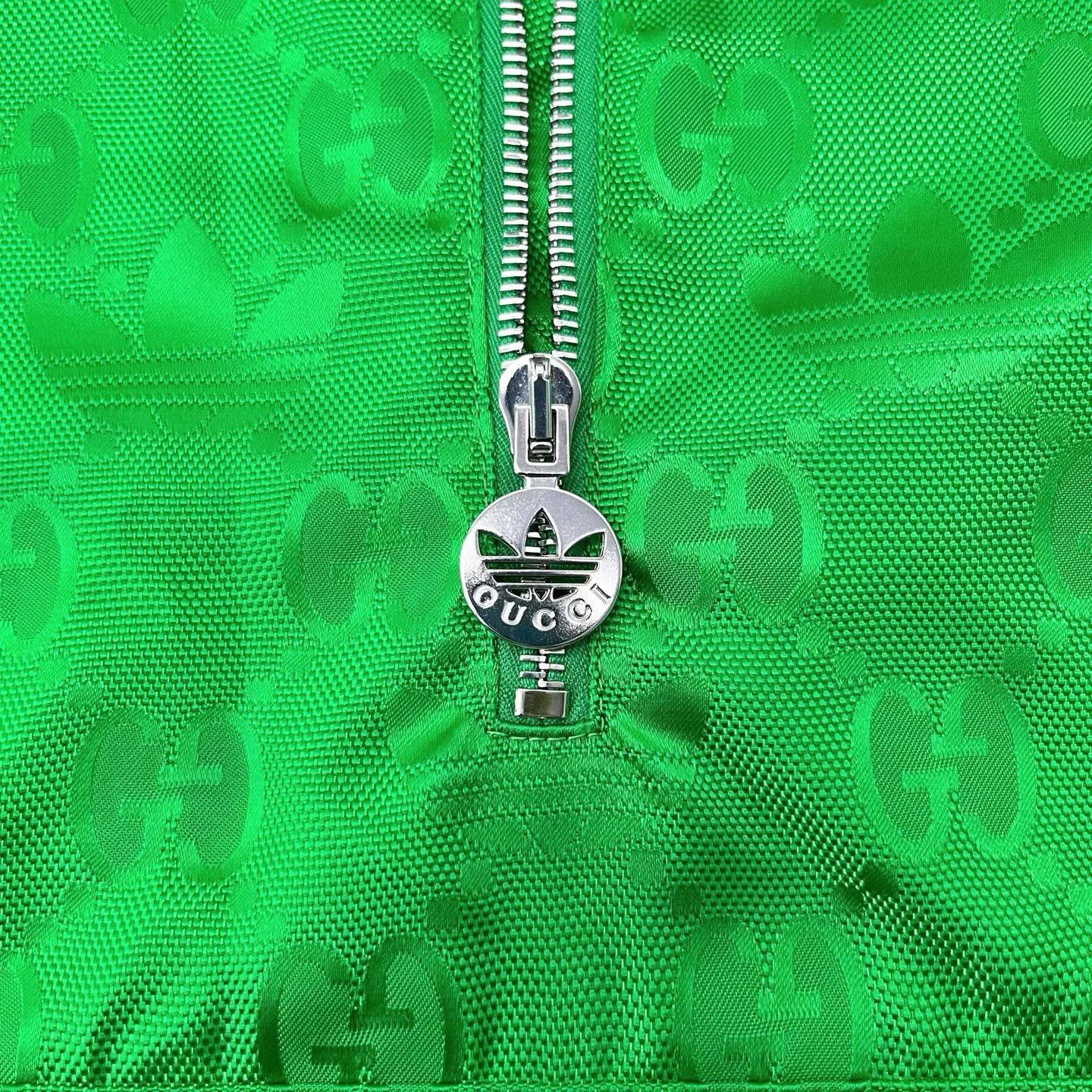 Gucci gucci x adidas green half-zip jacket Size US L / EU 52-54 / 3 - 5 Thumbnail