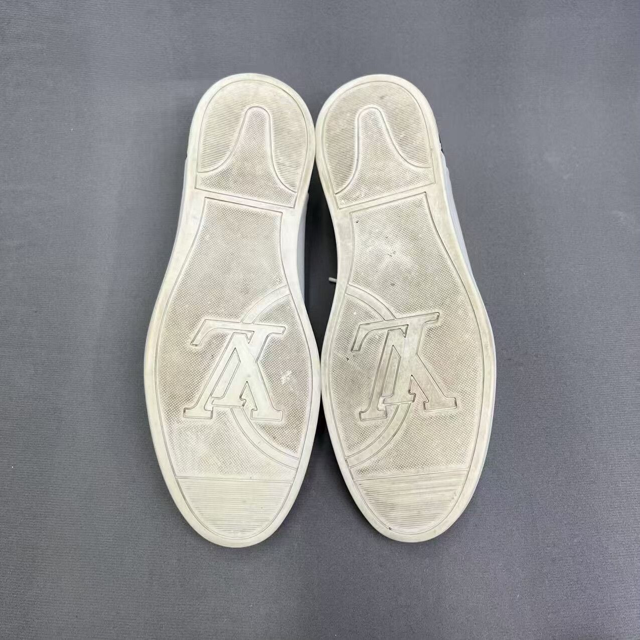 Louis Vuitton louis vuitton low-top leather sneakers in white Size US 10 / EU 43 - 5 Thumbnail
