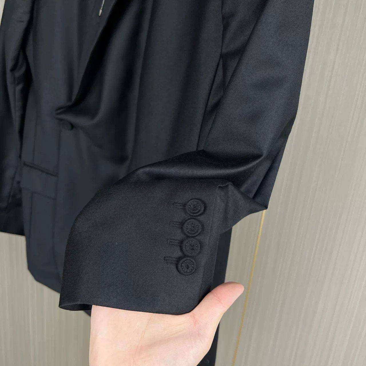 Dior black wool chain jacket by Dior Size US XXL / EU 58 / 5 - 4 Thumbnail