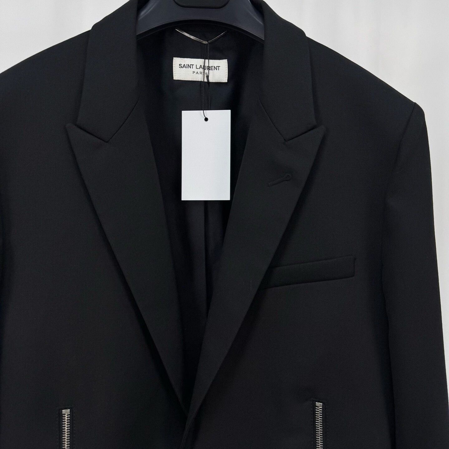 Saint Laurent Paris saint laurent double zip wool blazer Size US L / EU 52-54 / 3 - 3 Thumbnail