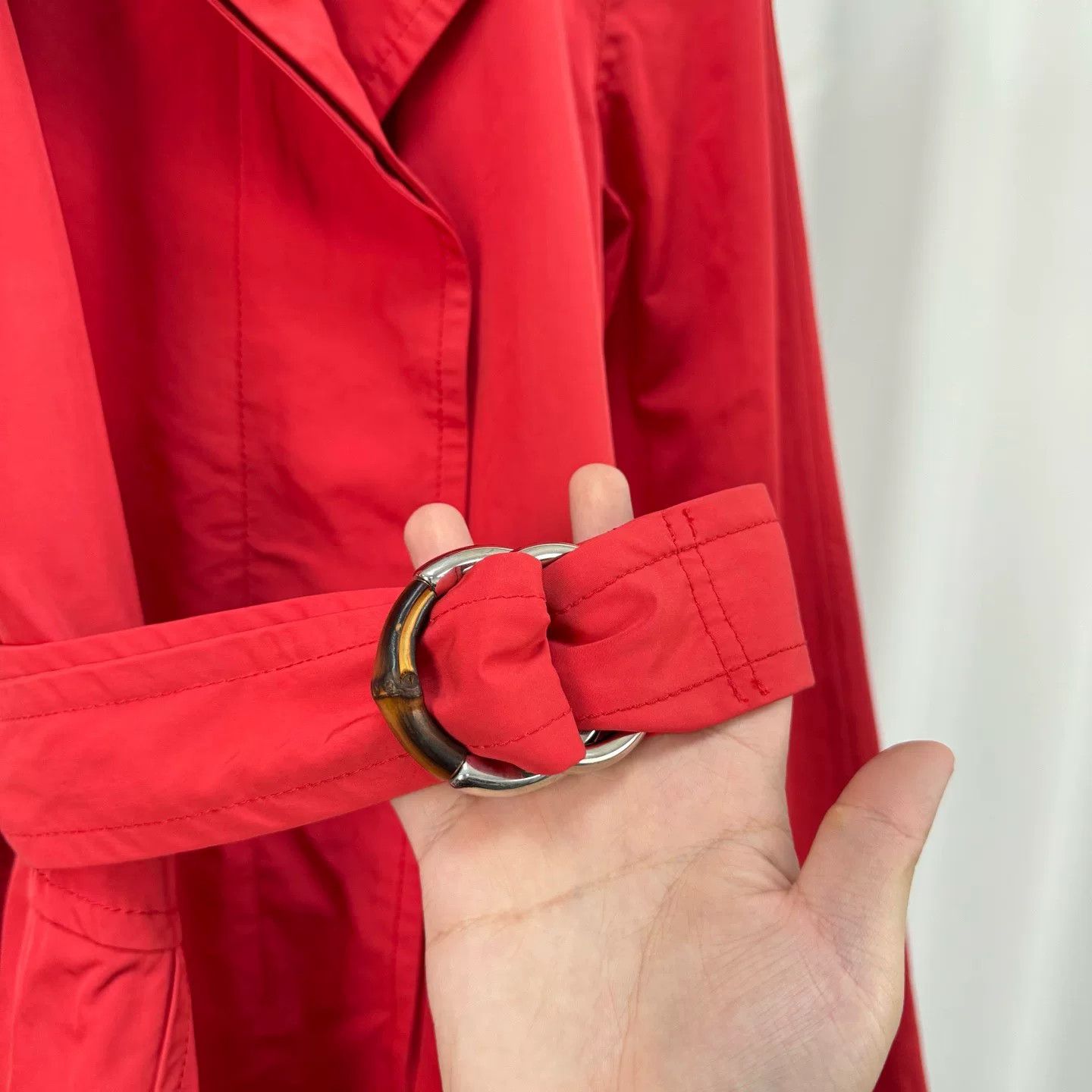 Gucci red gucci trench coat size 38 Size S / US 4 / IT 40 - 5 Thumbnail